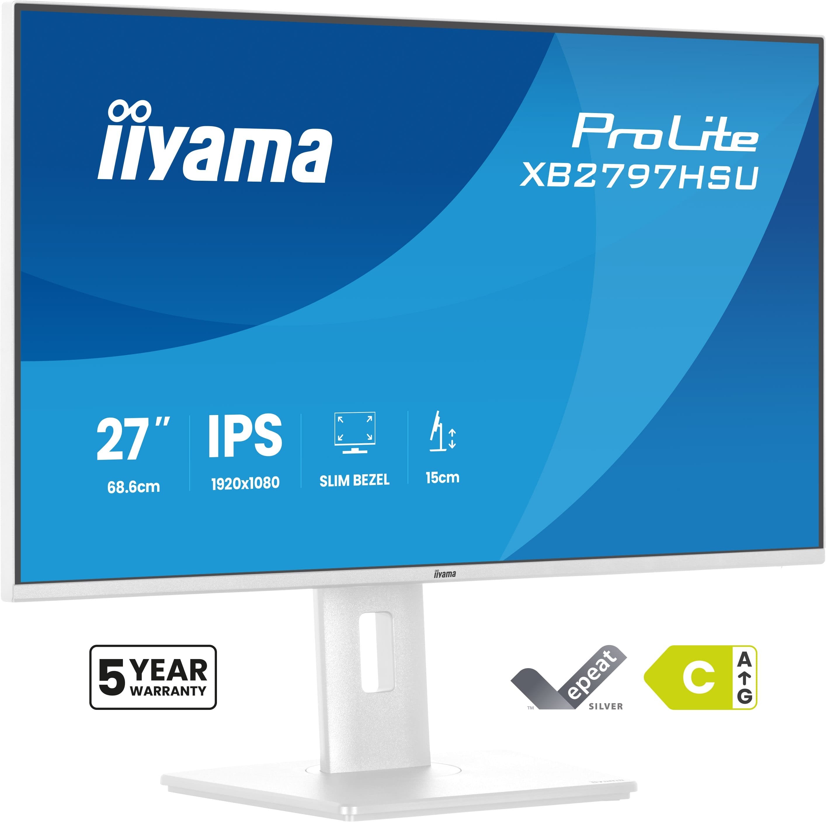 Iiyama 68.6cm 27" Xb2797hsu-W1 16:9 Hdmi+Dp+2xusb-C Ips
