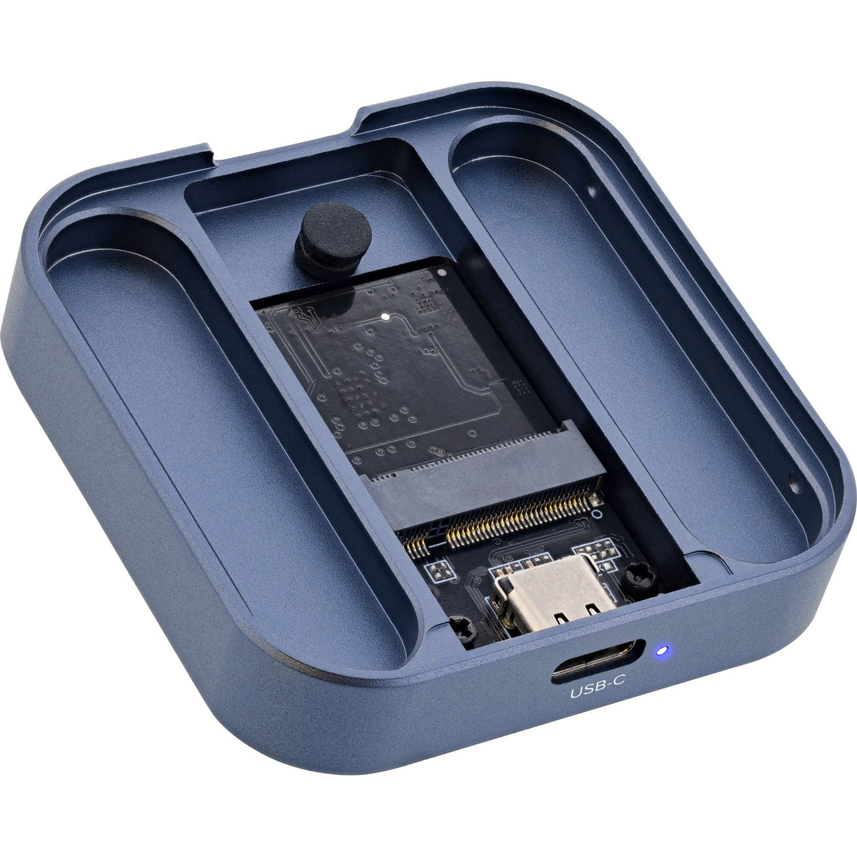 Inline® Clip Case - Magnetic Usb-C Enclosure For Sata Iii & Nvme M.2 Ssds