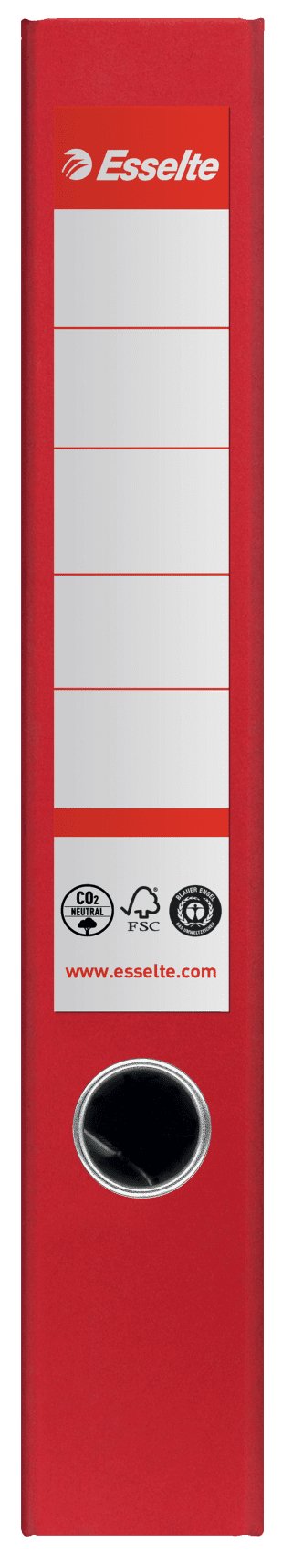 Esselte Archivador Palanca Nº1 Co2 Neutral A4 Cartón 100% Reciclado Lomo 50mm Rojo Vivida