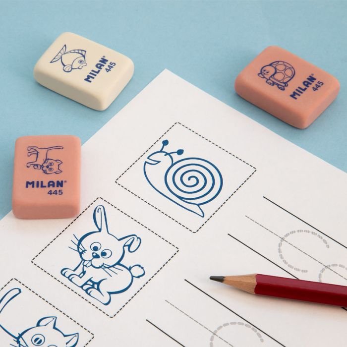 Milan Goma 445 Miga De Pan 3,1x2,3x0,9 Cm Colores Surtidos -Caja 45u-