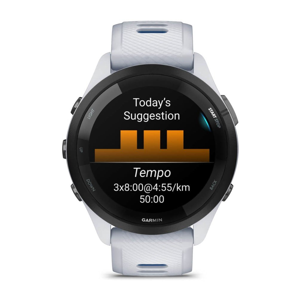 EAN 0753759313722 - Garmin Forerunner 265 3,3 cm (1.3") AMOLED 46 mm Digital 416 x 416 Pixeles Pantalla táctil Negro, Blanco imagen 4