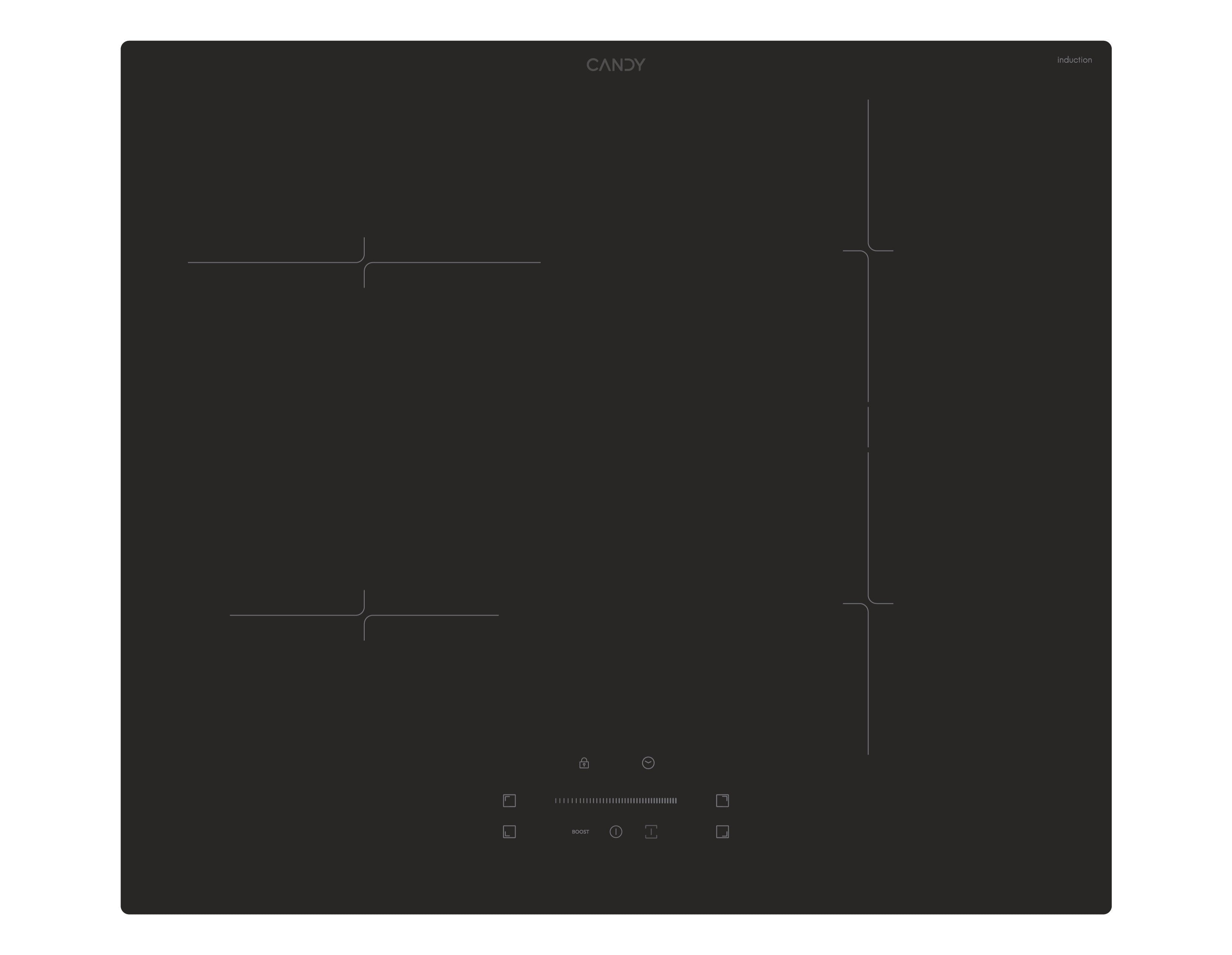 EAN 8059019051093 - Candy Idea CTP643C/YEP Negro Integrado 59 cm Con placa de inducción 4 zona(s) imagen 1