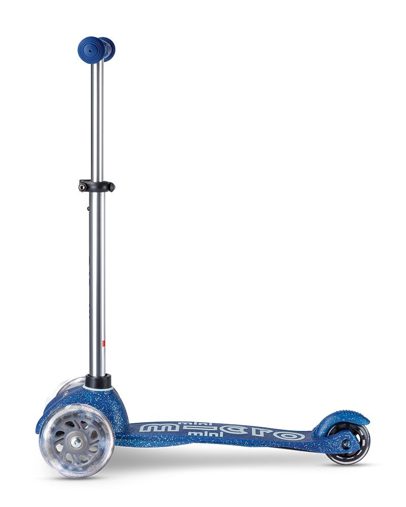 Patinete Hulajnoga Mini Micro Deluxe Galaxy Glitter Led Navy Blue