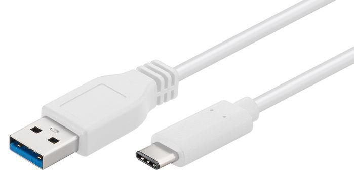 EAN 5711783349358 - Microconnect USB3.1CA2W cable USB USB 3.2 Gen 1 (3.1 Gen 1) 2 m USB A USB C Blanco imagen 1