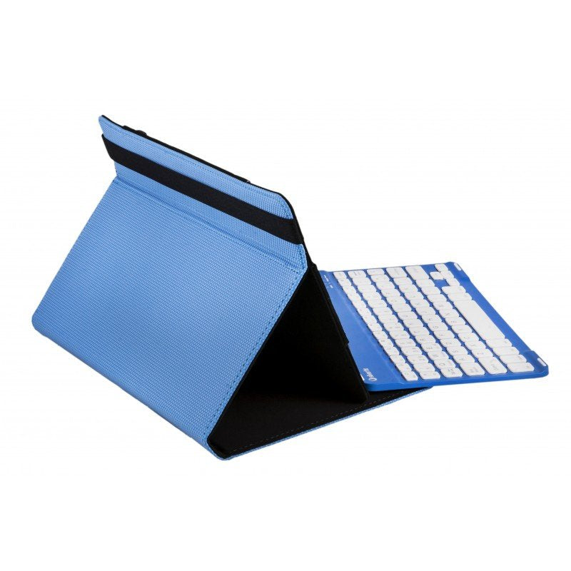 Funda Universal Gripcase Silver Ht Para Tablet 9-10\11 + Teclado Bluetooth Azul