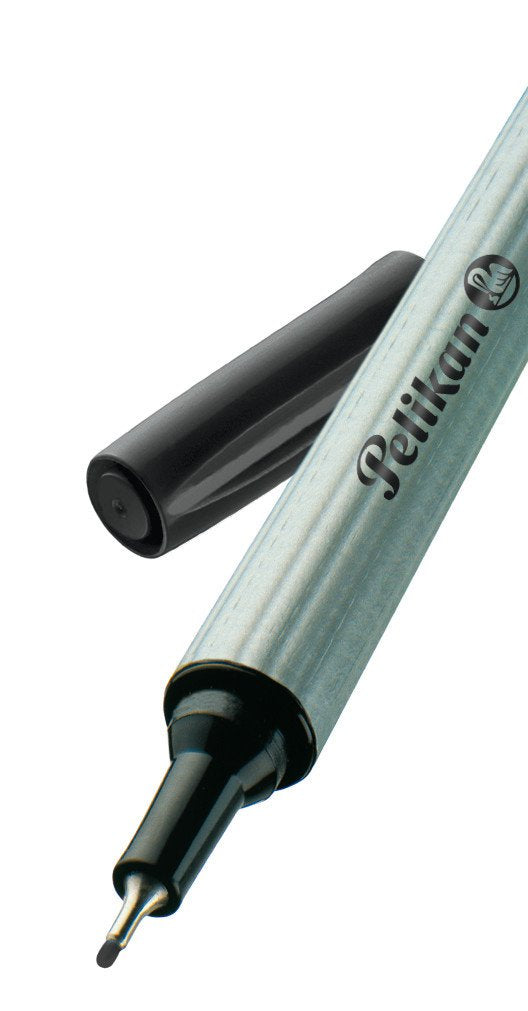 Rotulador De Punta Fina Pelikan Fineliner 96 Negro Paquete De 3 Blister De 0,4 Mm