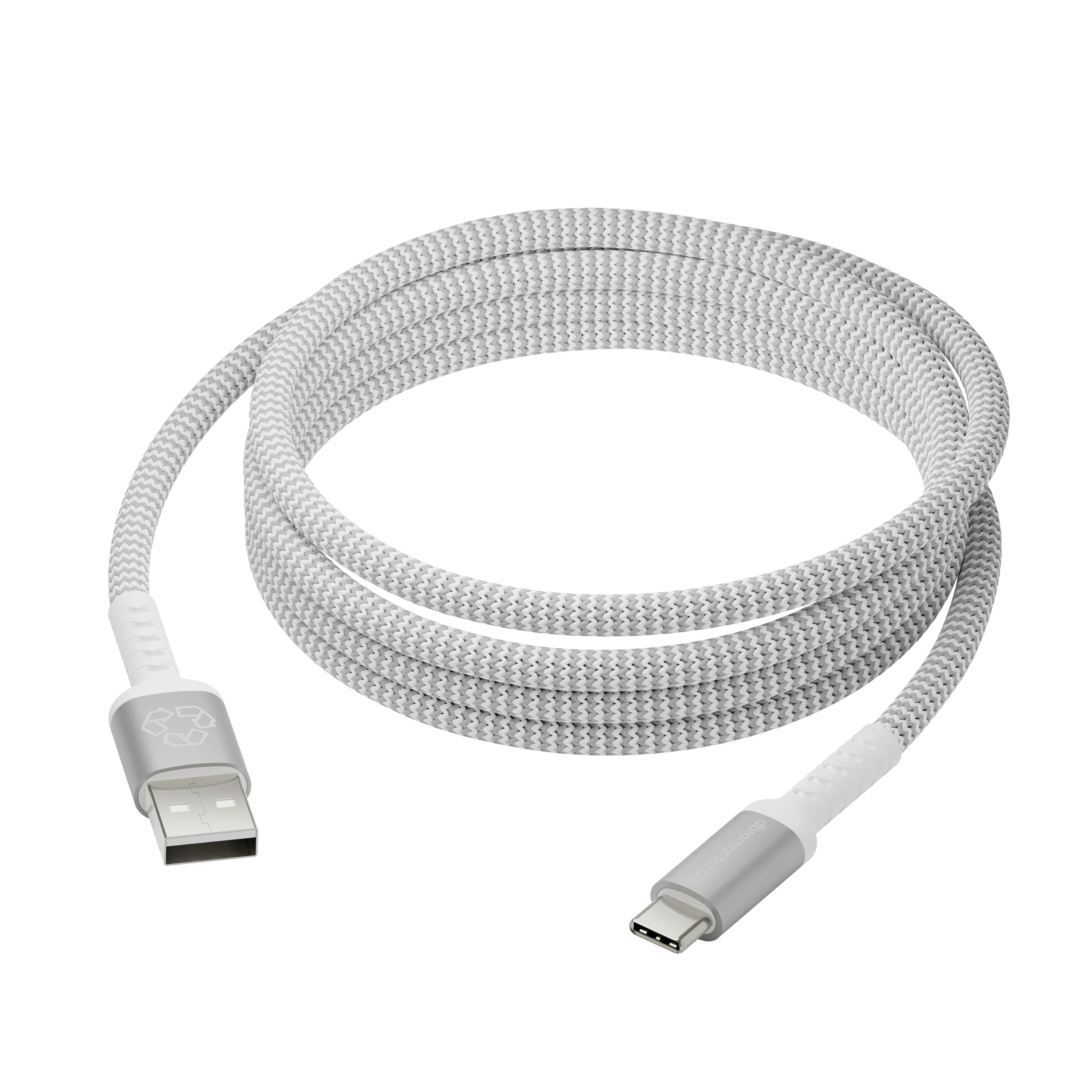 EAN 5711428071187 - dbramante1928 CB25ACGR7118 cable USB USB 2.0 2,5 m USB A USB C Blanco imagen 1