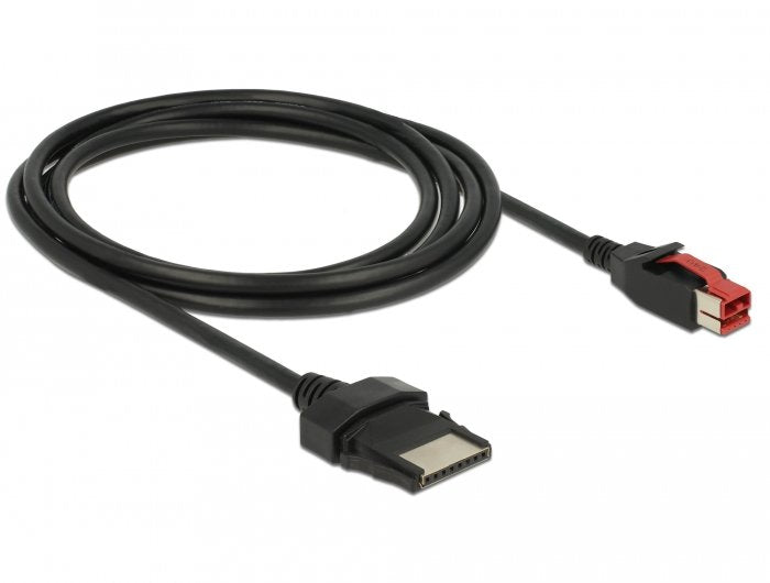 Delock Powerojousb Cable Stecker 24 V > 8 Pin Stecker 2 M Für Pos Drucker Und Terminals