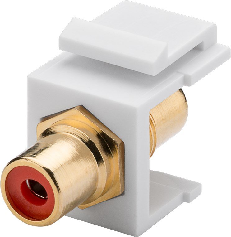 Modulo Keystone Rca Hembra > Rca Hembra / Rojo