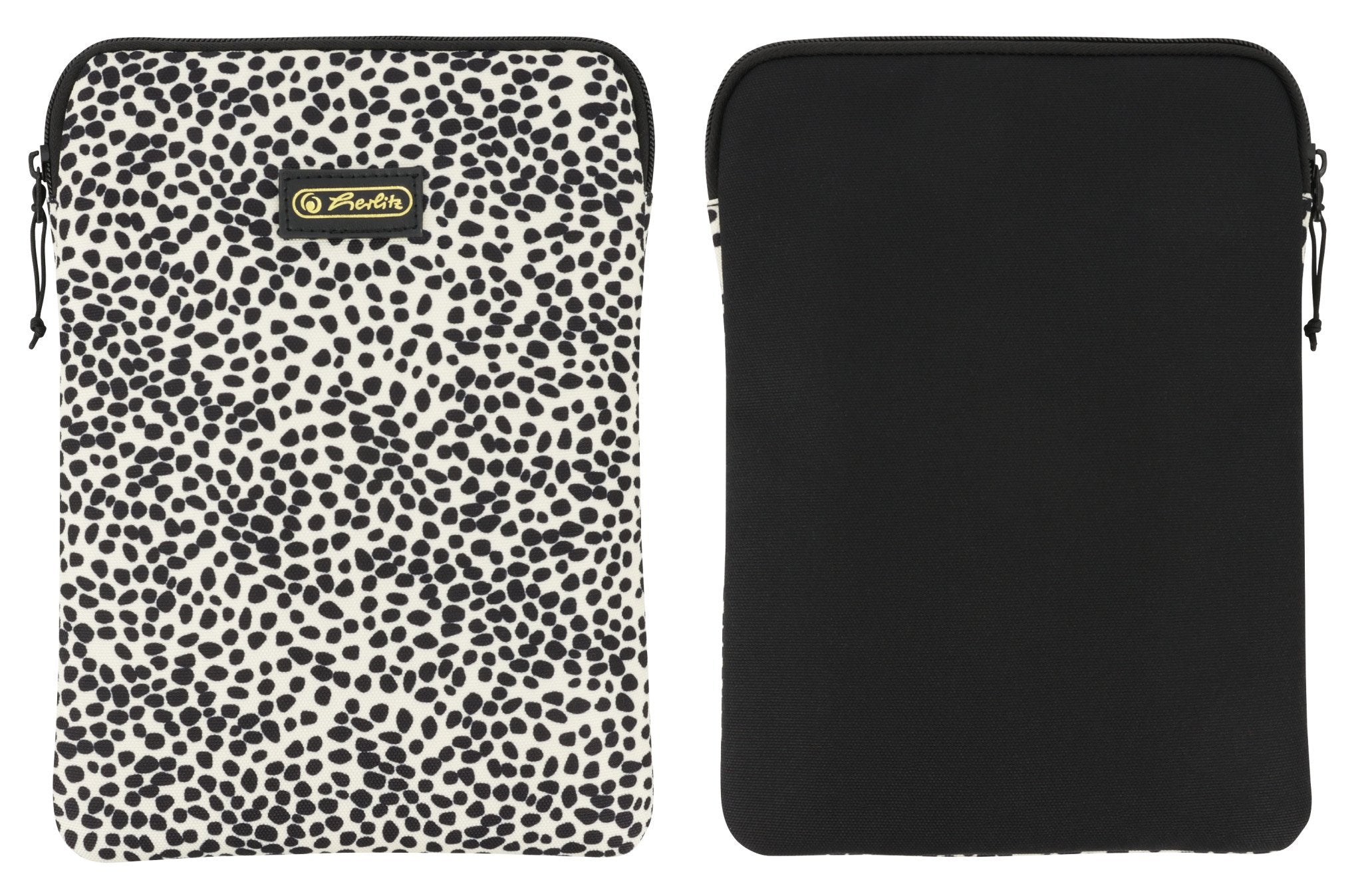 Herlitz Spotted 26,7 Cm (10.5") Funda Negro, Blanco