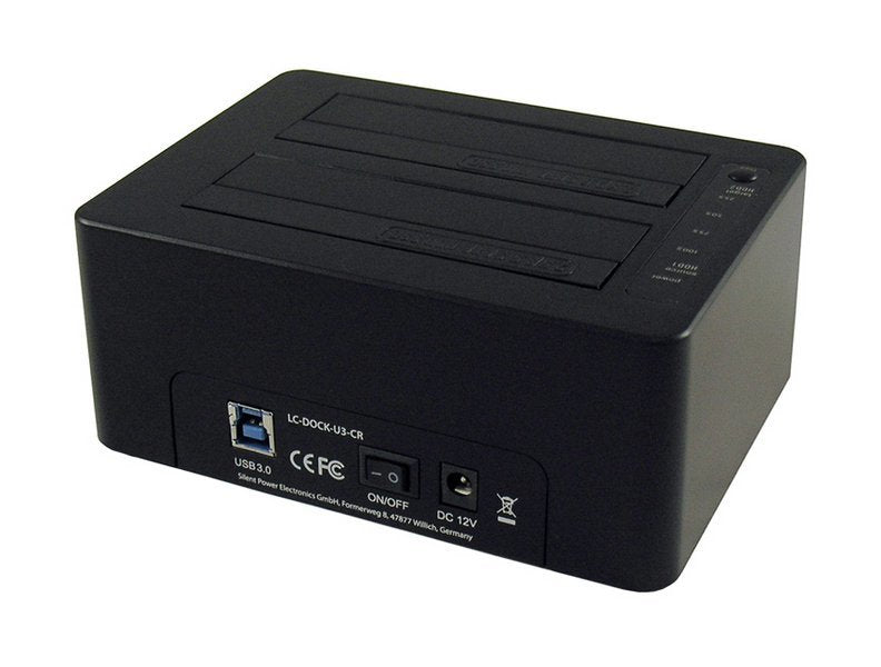 Lc-Power Lc-Dock-U3-Cr Base De Conexión Para Disco Duro Usb 3.2 Gen 1 (3.1 Gen 1) Type-A Negro