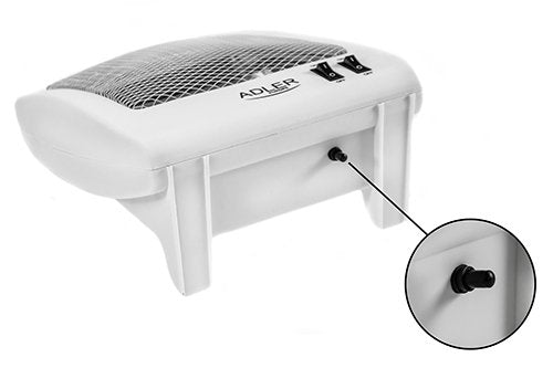 Calefactor Eléctrico Adler Ad 7709 Interior Blanco 800 W De Cuarzo