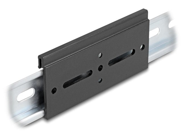 Aluminium Montageclip Für Hutschiene 100,0 X 47,8 Mm Schwarz