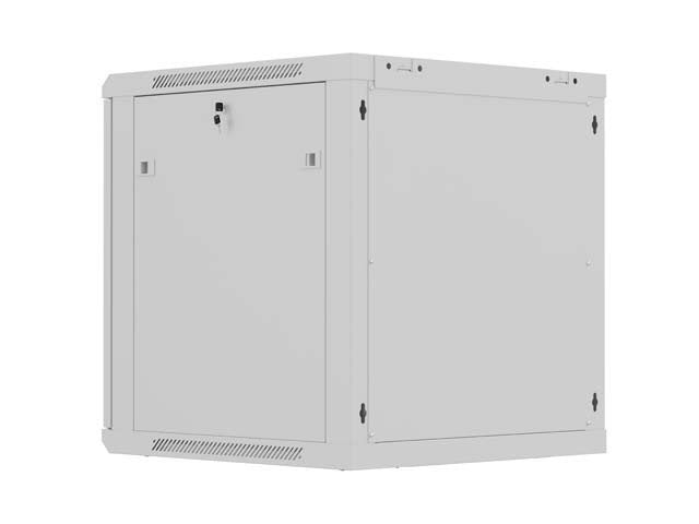 Lanberg Rack Cabinet 19in Wall-Mount 12u 600x600 Flat Pack With Perforated Door Grey
