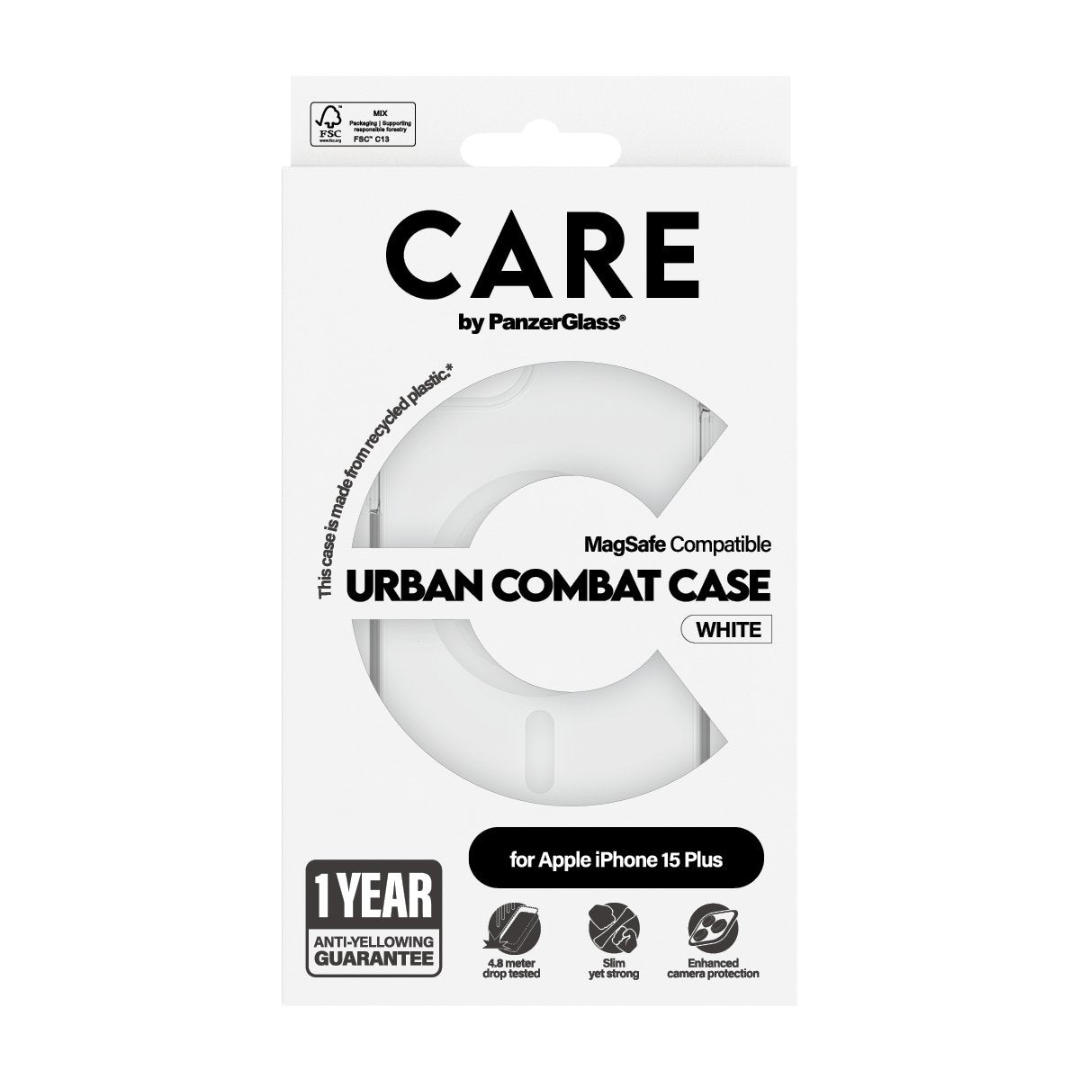 EAN 5715685005541 - PanzerGlass CARE™ by ® Urban Combat Case Transparent w. White MagSafe iPhone 15 Plus funda para teléfono imagen 3