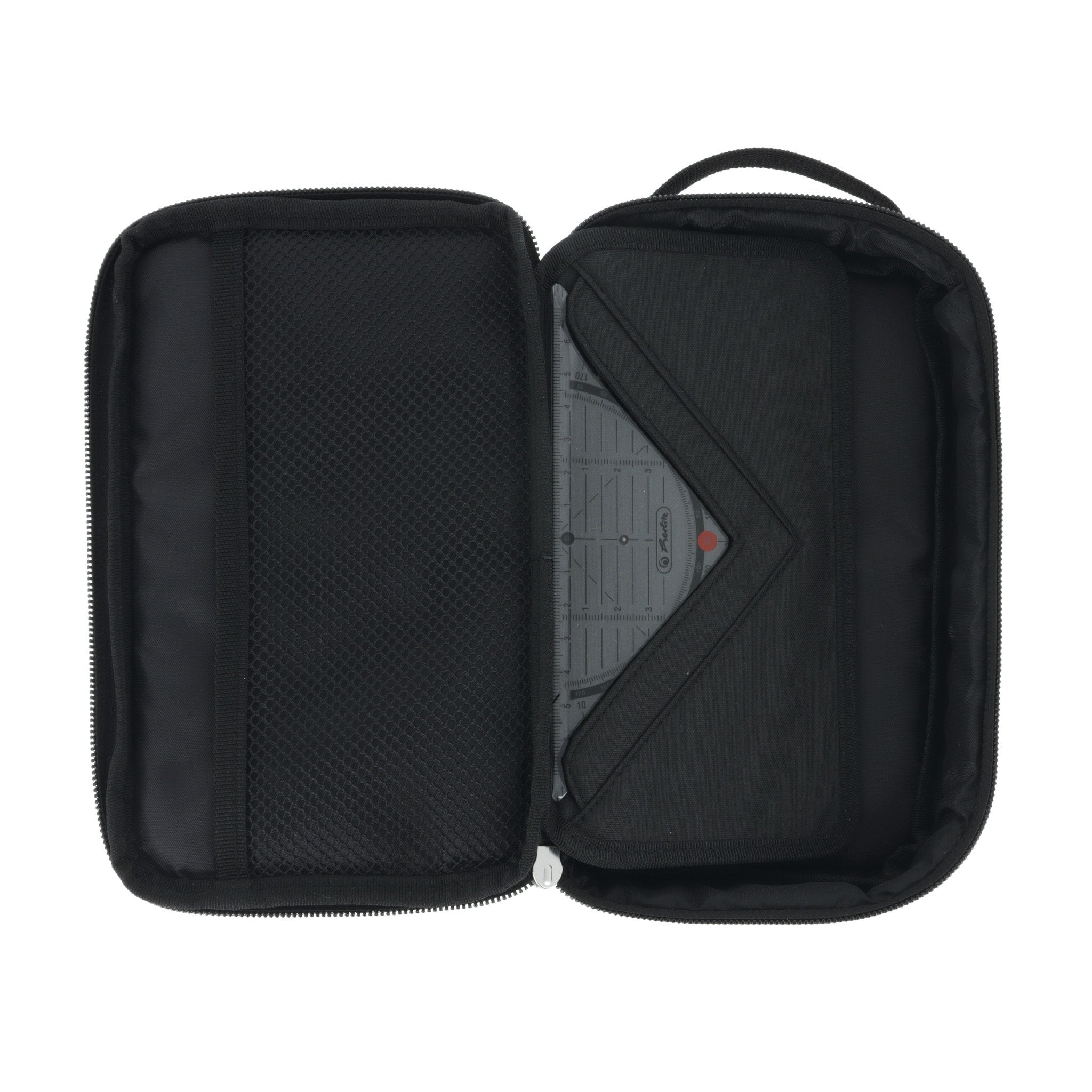 Herlitz 2 Go Graffiti Estuche Suave Poliéster Negro, Rojo