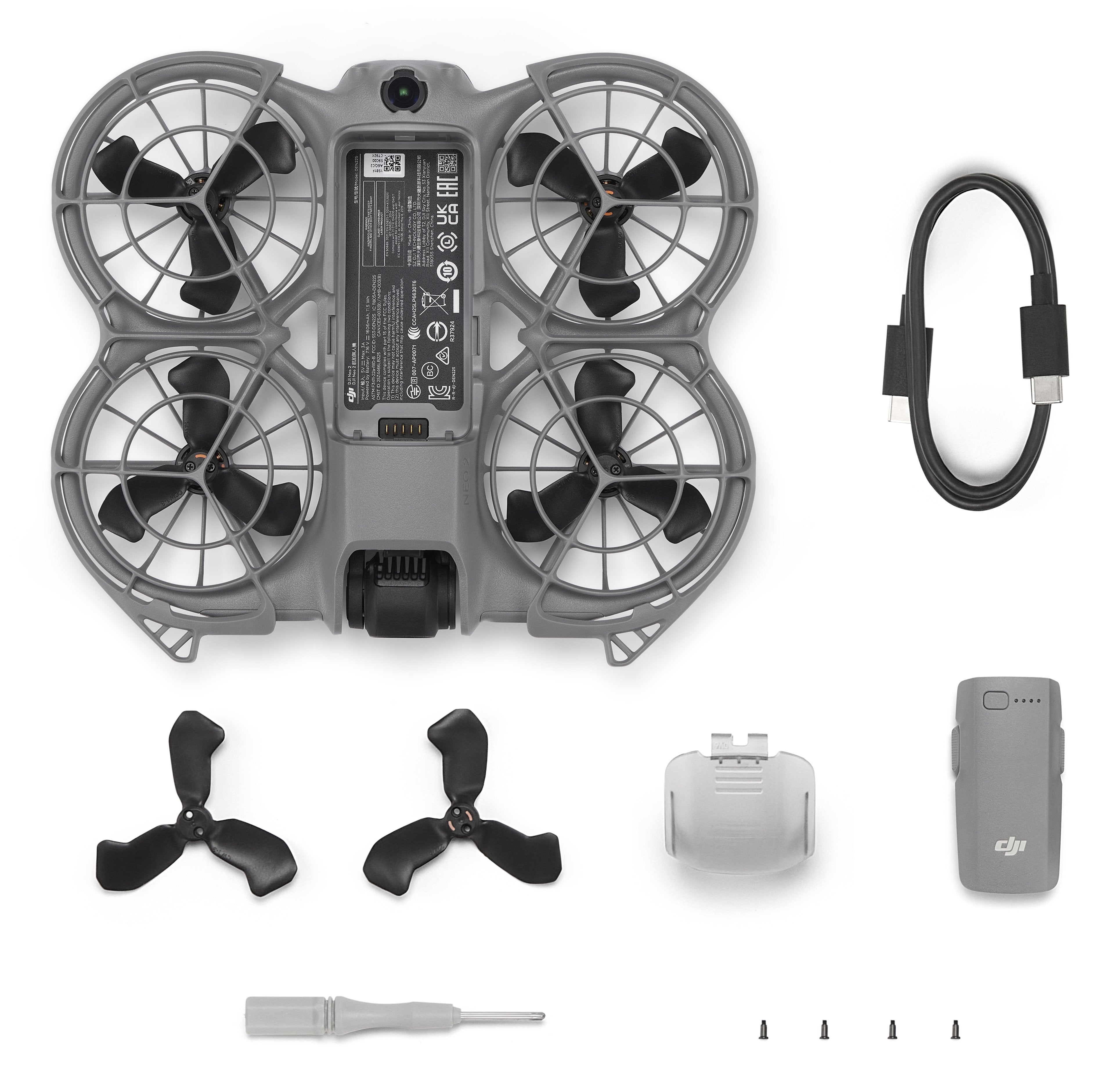 EAN 6937224131767 - DJI Neo 2 4 rotores Cuadricóptero 12 MP 2688 x 1512 Pixeles 1606 mAh Negro, Gris imagen 6