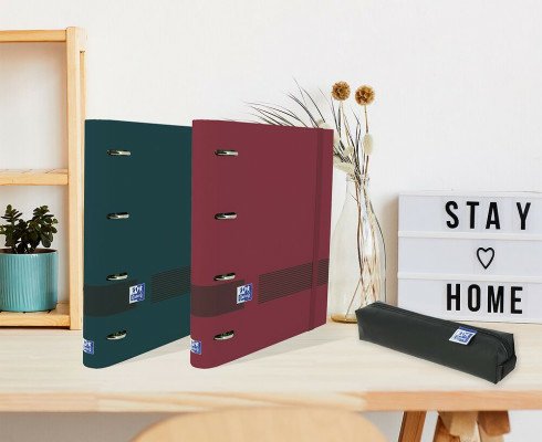 Oxford & You Carpeta 4 Anillas 35mm Europeanbinder A4+ T/Extradura C/Recambio 1 Línea C/Surtidos Neutros