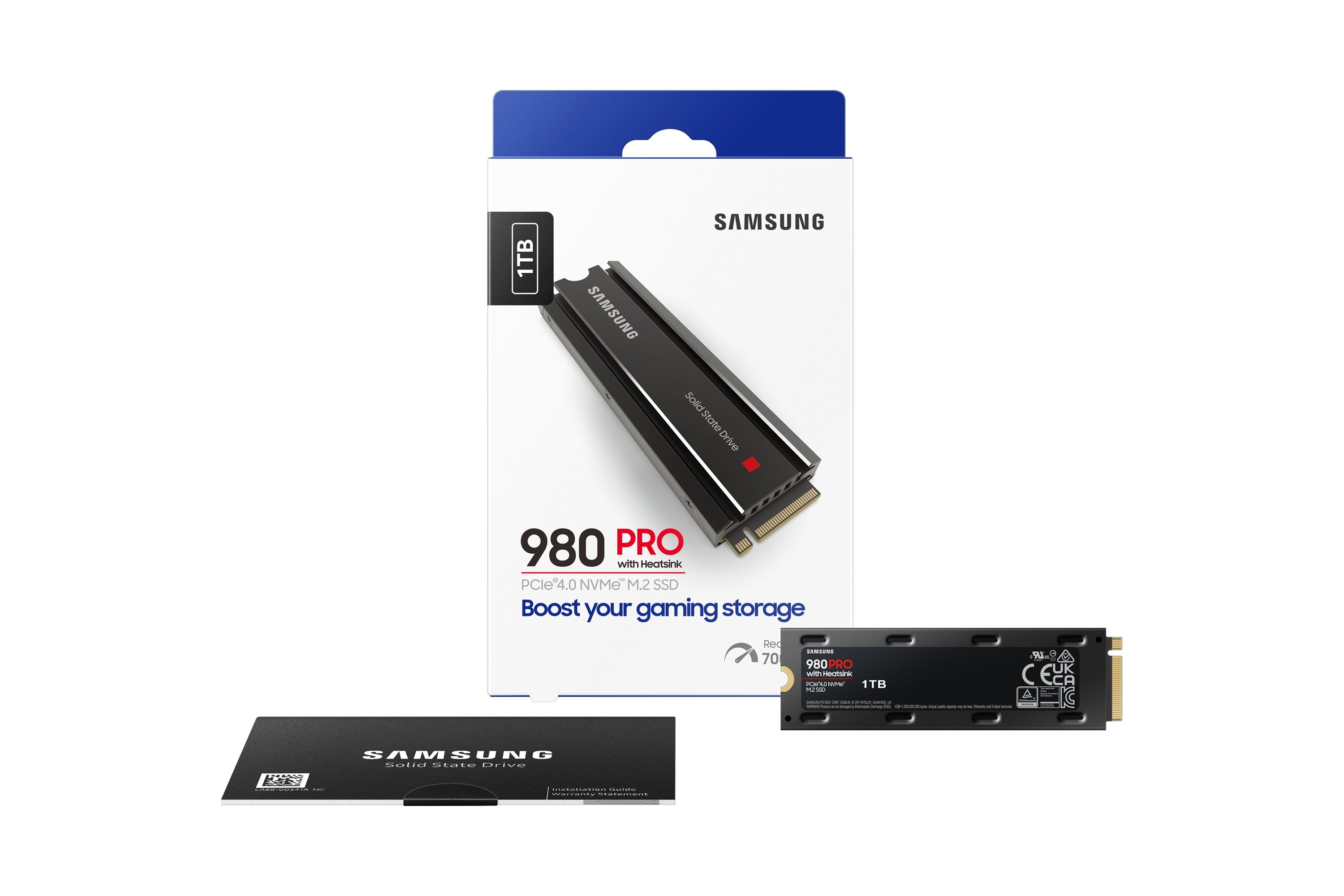 Disco Ssd Samsung 980 Pro 1tb M.2 2280 Pcie 4.0 Con Disipador De Calor Compatible Con Ps5 Y Pc