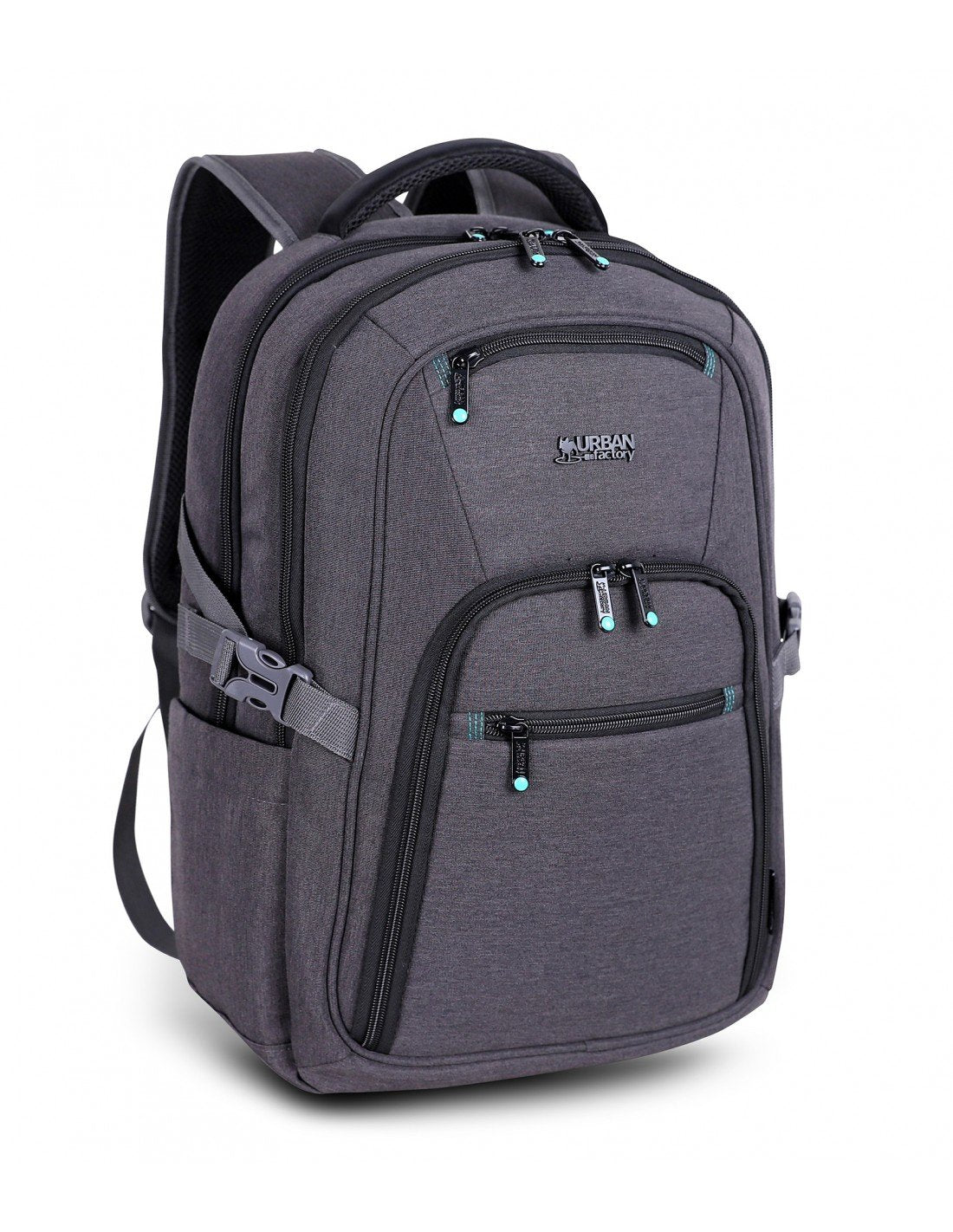 EAN 3760170883717 - Urban Factory HTE14UF mochila Mochila de viaje Negro, Gris Poliéster, Tereftalato de polietileno reciclad imagen 2