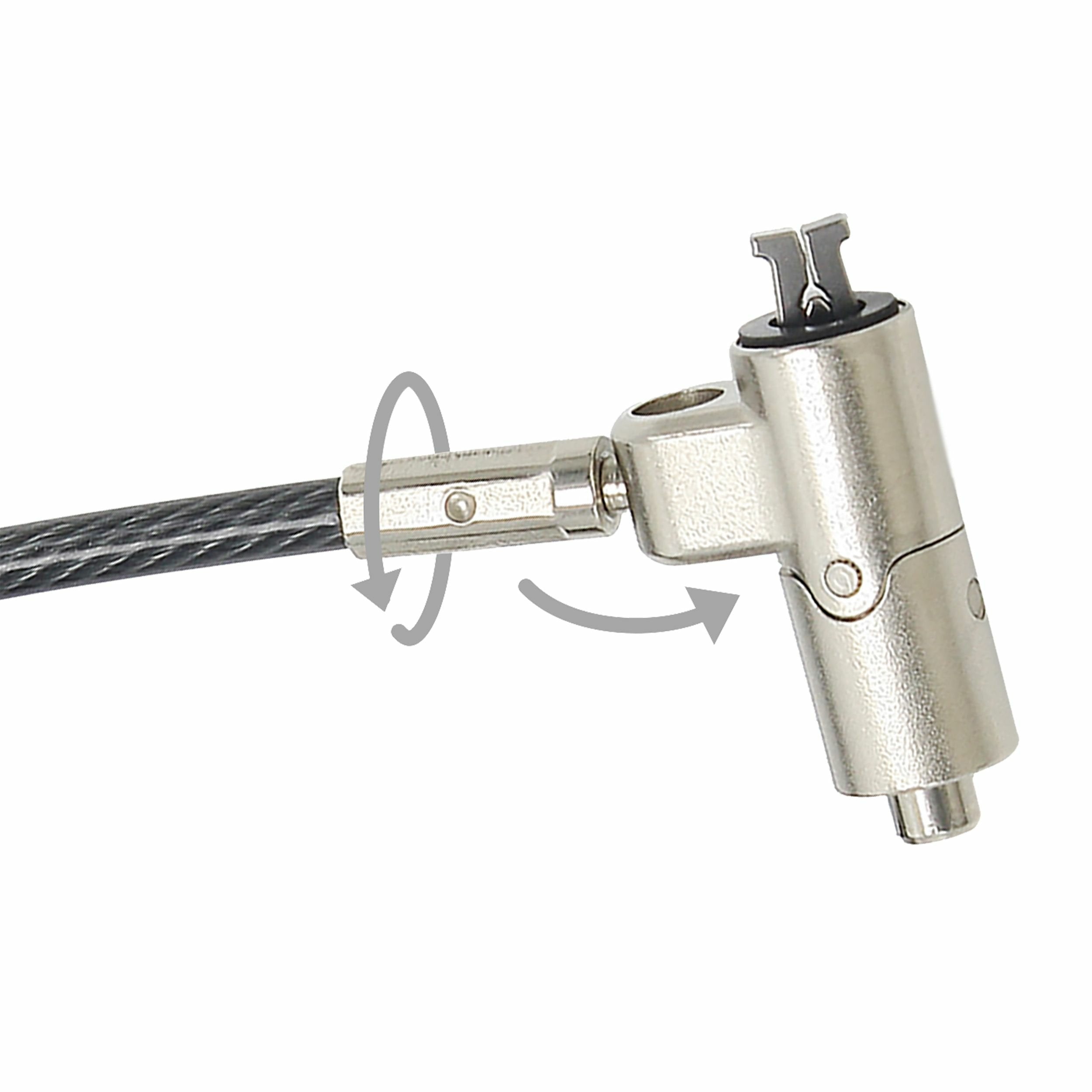 Dicota Security Cable Nano Lock Ultra Slim Keyed 2.5x6 Mm Slot Black