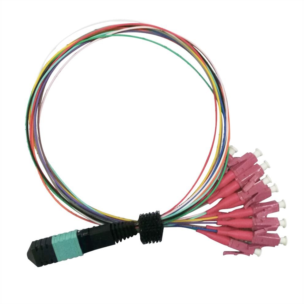 Value Mpo-Fanout-Cable 50 125m Om4, Mpo 12x Lc, Violett, 2 M