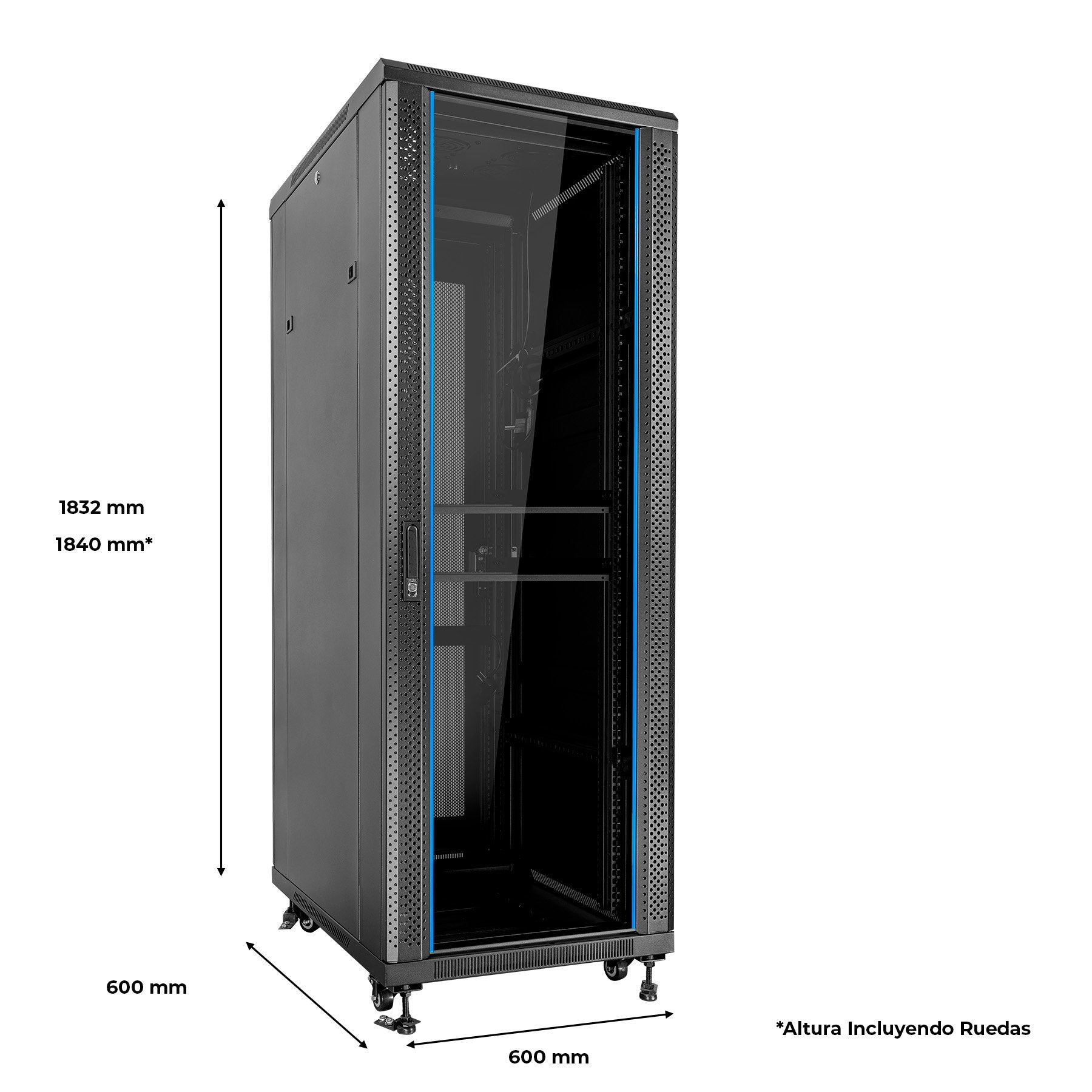 EAN 6940533543855 - aiten data AI6637 Rack o bastidor independiente Negro imagen 12