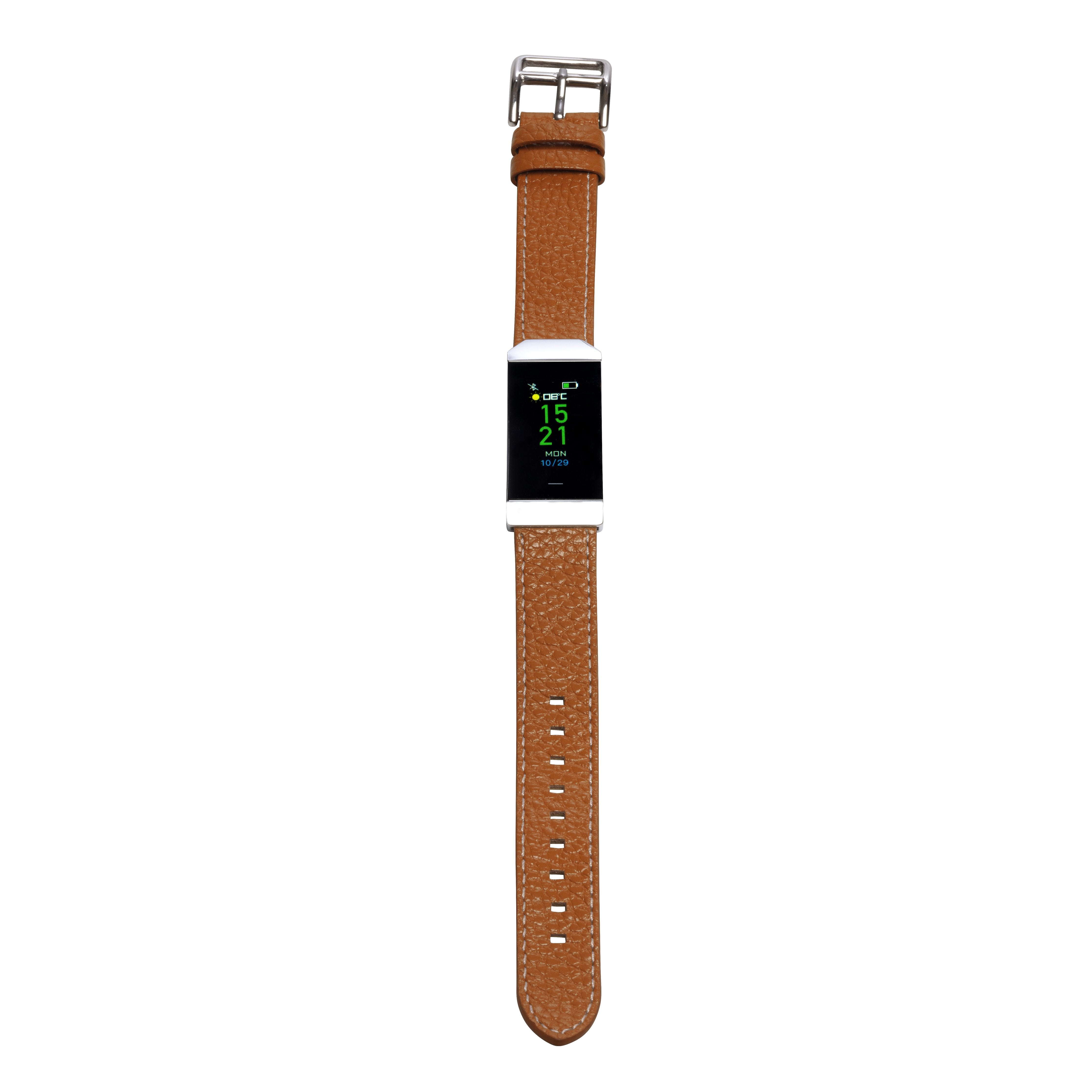 Pulsera Cuantificadora Denver Bfh-250 Brown Bt Pantalla 2.4cm Color Frecuencia Cardiaca Notificaciones Bat 90mah Ip68