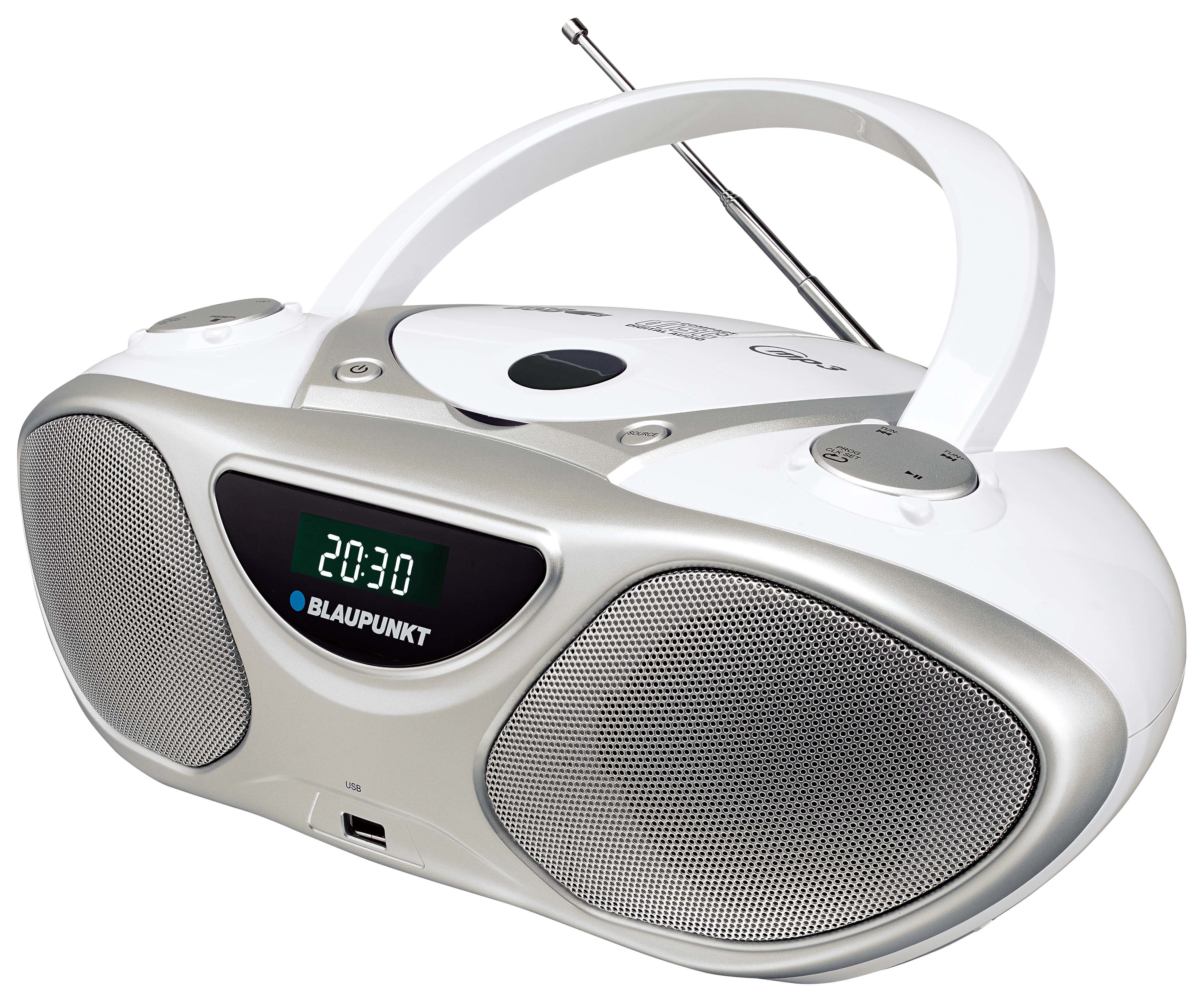 EAN 5901750502316 - Blaupunkt BB14WH reproductor de CD Grabadora de CD Plata, Blanco imagen 3