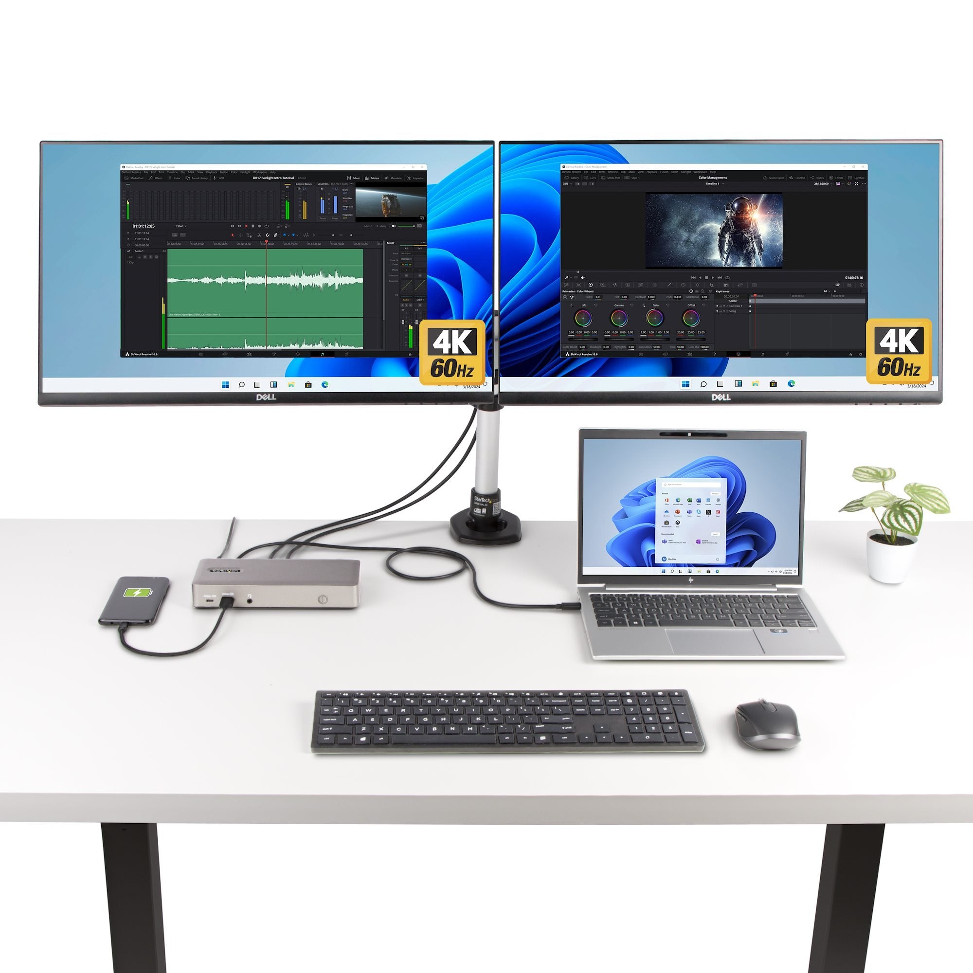 EAN 65030902885 - StarTech.com 150UE-USB4DOCKTRIPLE base para portátil y replicador de puertos Alámbrico Gris imagen 8