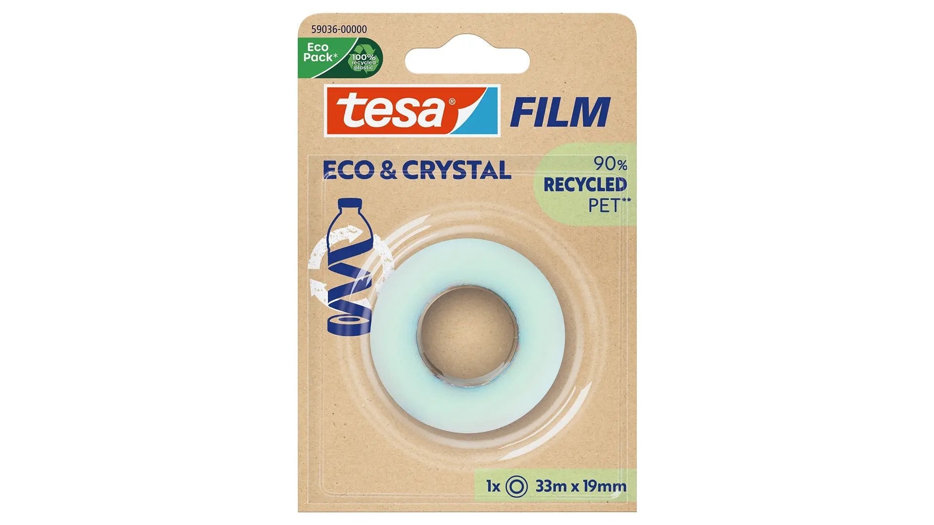 Tesa Eco & Crymal, 1 Rollo 33mx19mm Blimer