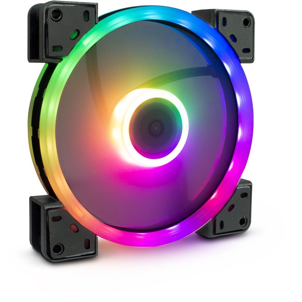 EAN 4260455646154 - Inter-Tech Argus RGB-Fan Set RS-14 Carcasa del ordenador Ventilador 14 cm Negro imagen 2