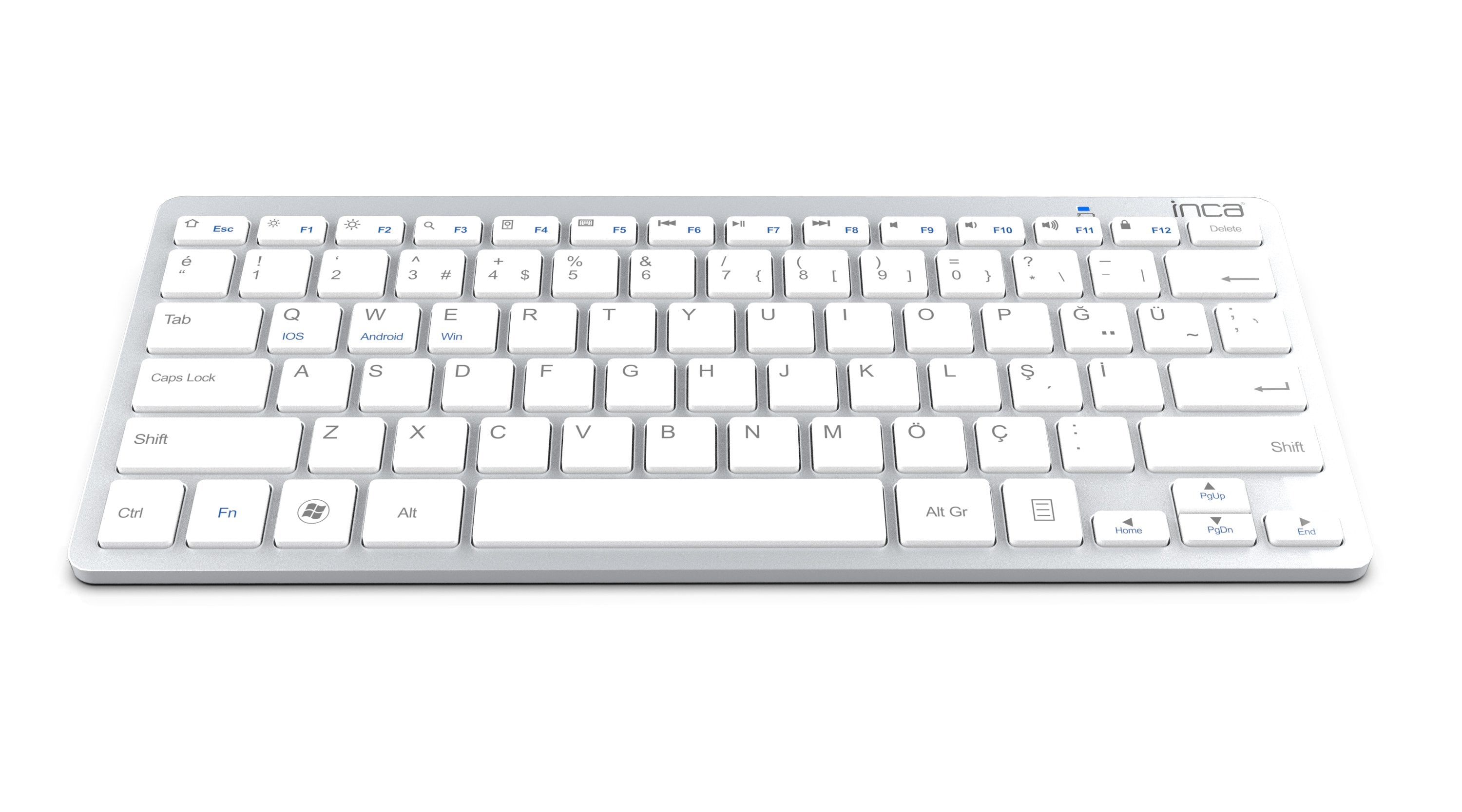 EAN 8681949011825 - Inca IBK-569BT teclado Hogar Bluetooth Metálico, Plata imagen 2