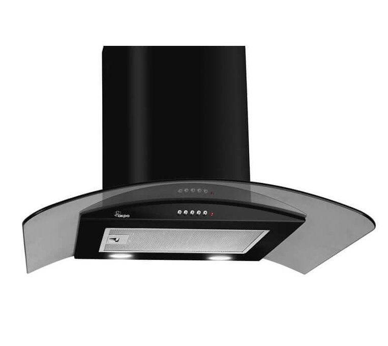 EAN 5901676466068 - Akpo WK-4 Largo Eco De pared Negro, Acero inoxidable 450 m³/h imagen 1