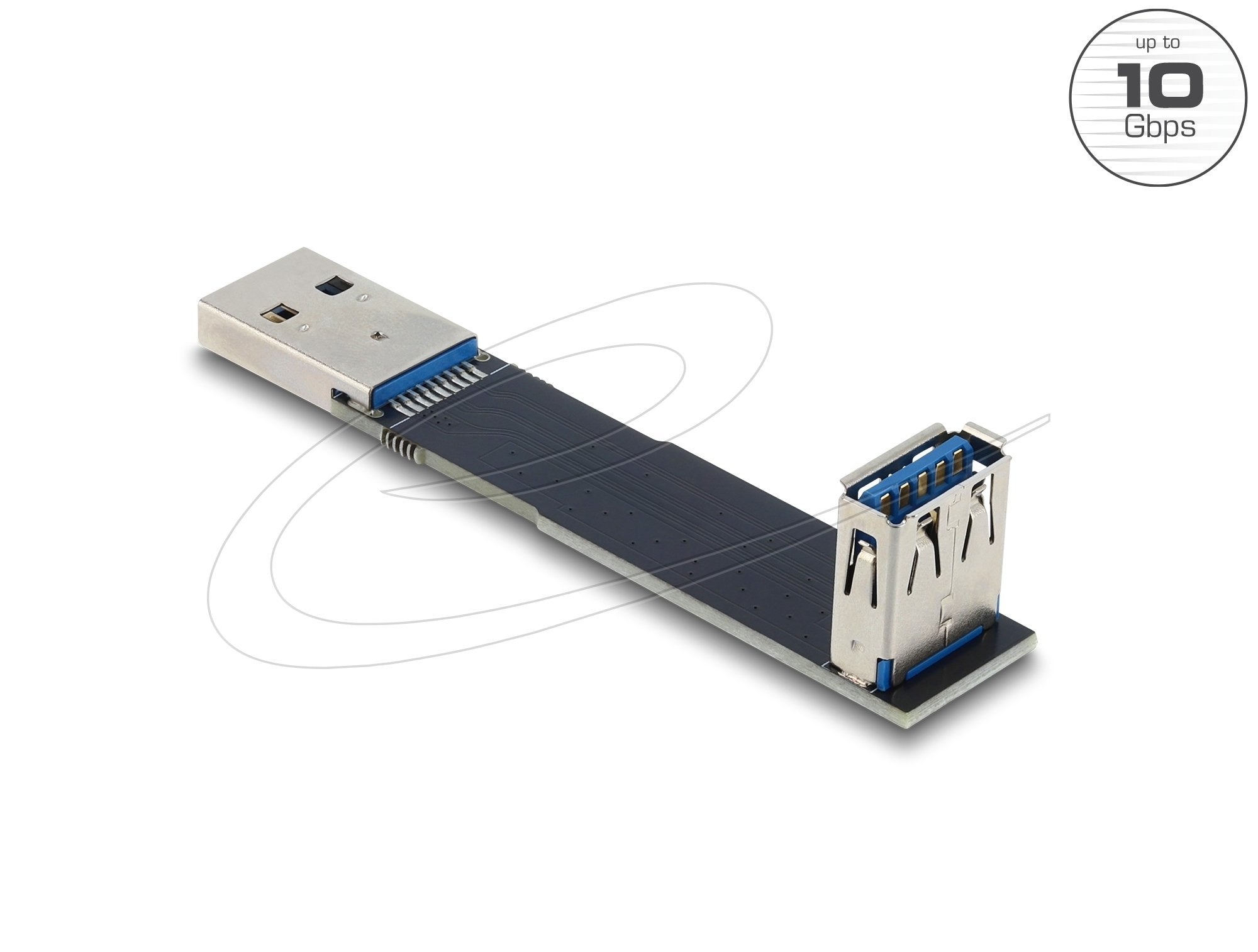 Delock Usb 10 Gbps Adapter Usb Typ-A Buchse Zu Stecker Gewinkelt 90°