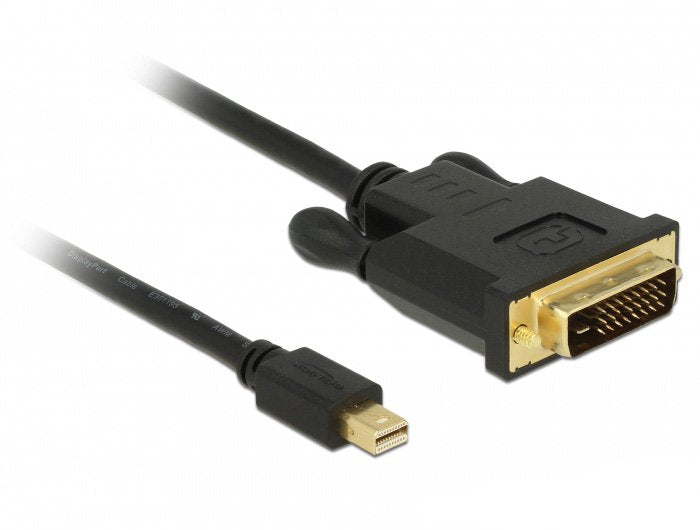 Delock Cable Mini Displayport 1.1 Macho > Dvi 24+1 Macho Negro 5 M