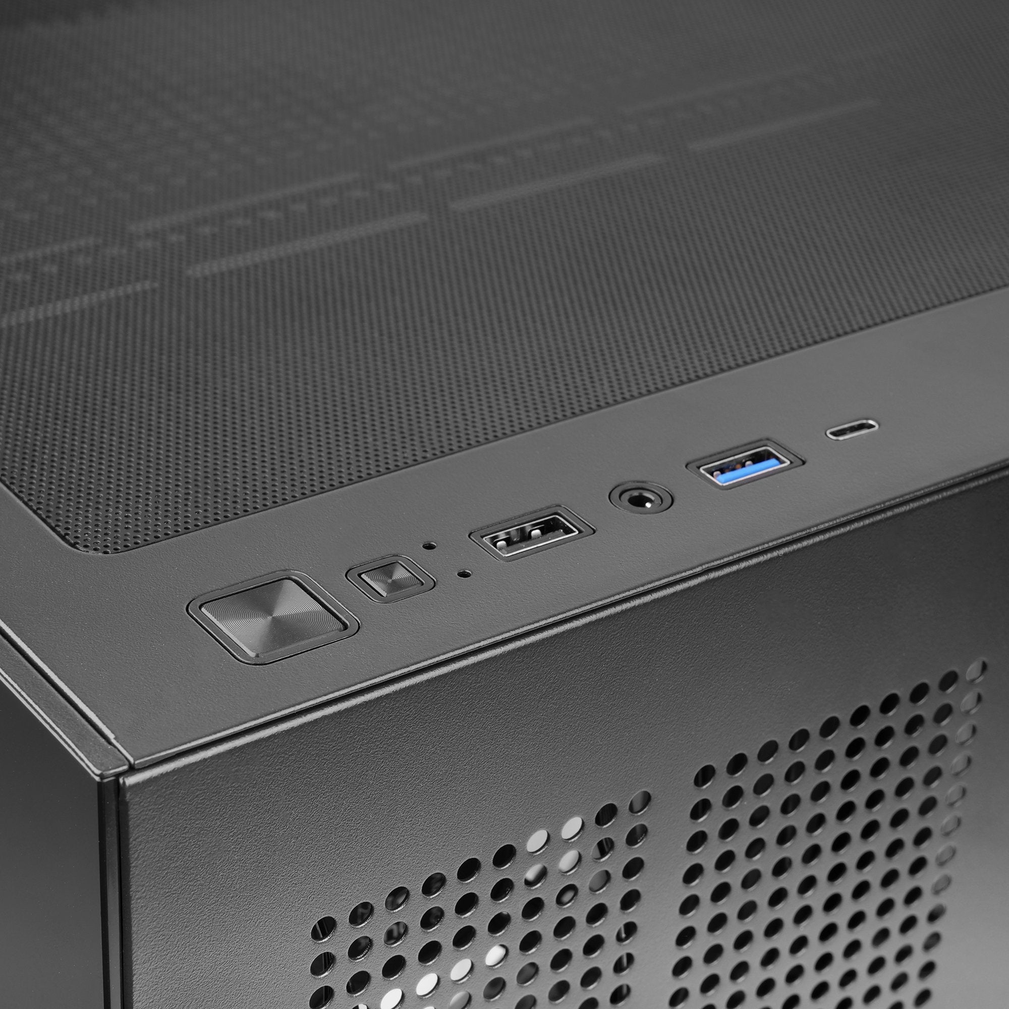 Caja Pc Atx Mars Gaming Mcv5 Cristal Templado Panoramico Argb Gpu 416mm Negra