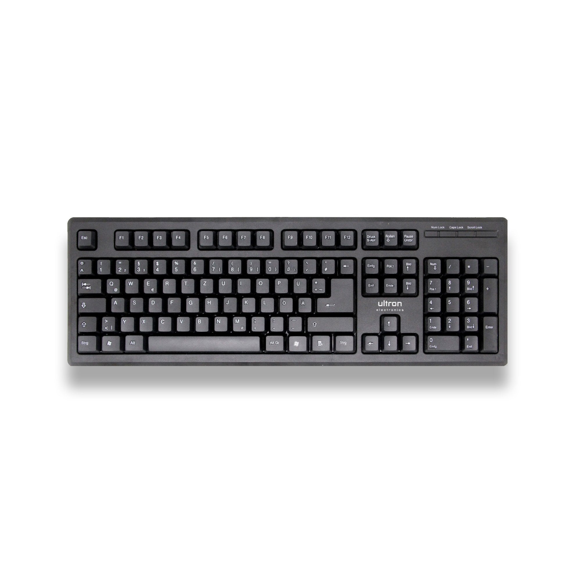 Teclado Alemán Ultron Umc-200 Ratón Incluido Universal Usb Qwertz Negro
