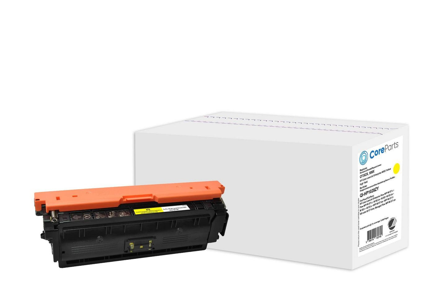 EAN 5704174132745 - CoreParts QI-HP1028ZY cartucho de tóner 1 pieza(s) Compatible Amarillo imagen 1