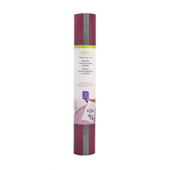 EAN 0093573496417 - Cricut Glitter Iron-On Rollo de vinilo de termotransferencia 3 hojas imagen 1
