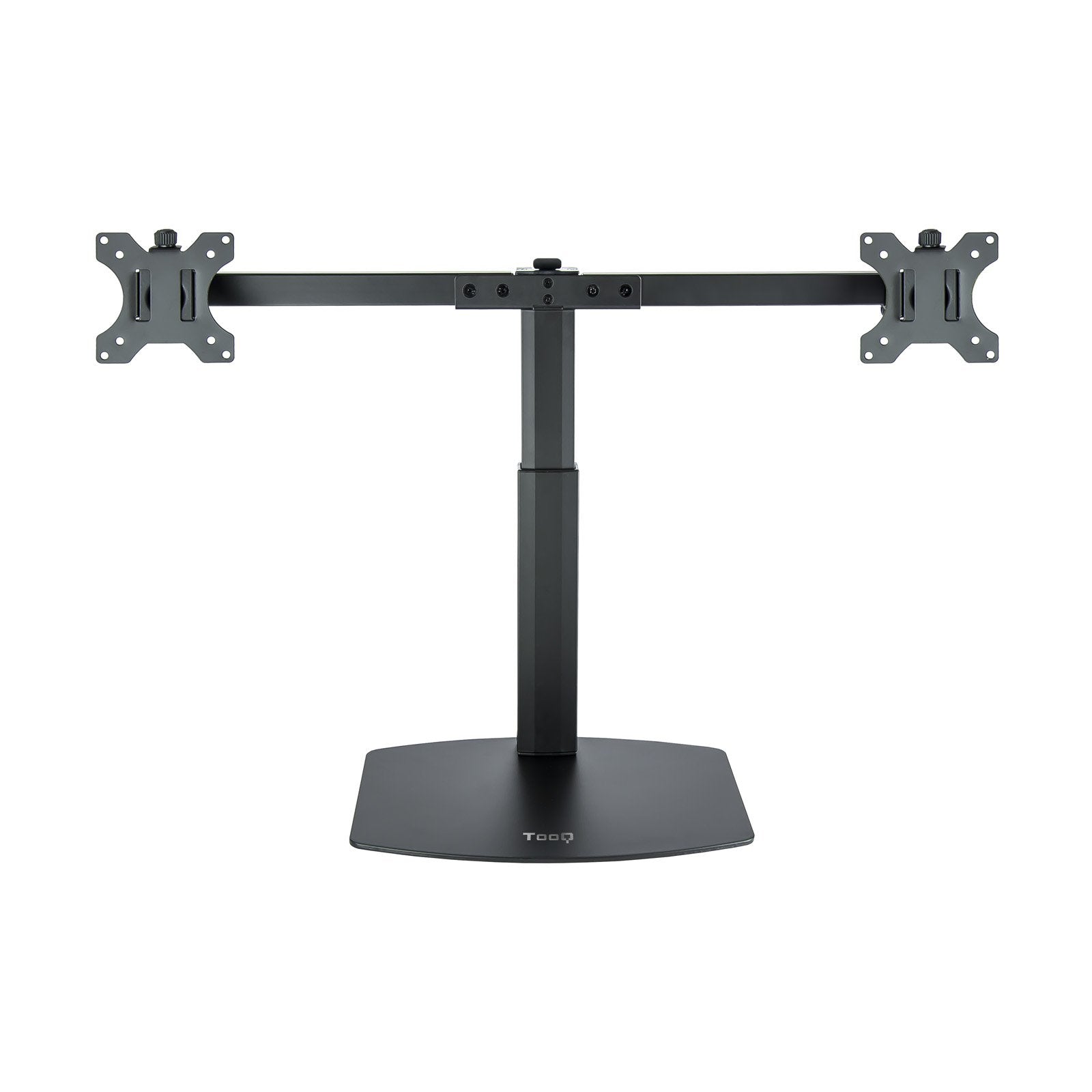 Tooq Soporte De Mesa Para 2 Monitores De 17"-27" - Regulacion De Altura Por Piston De Gas - Gestion De Cables - Peso