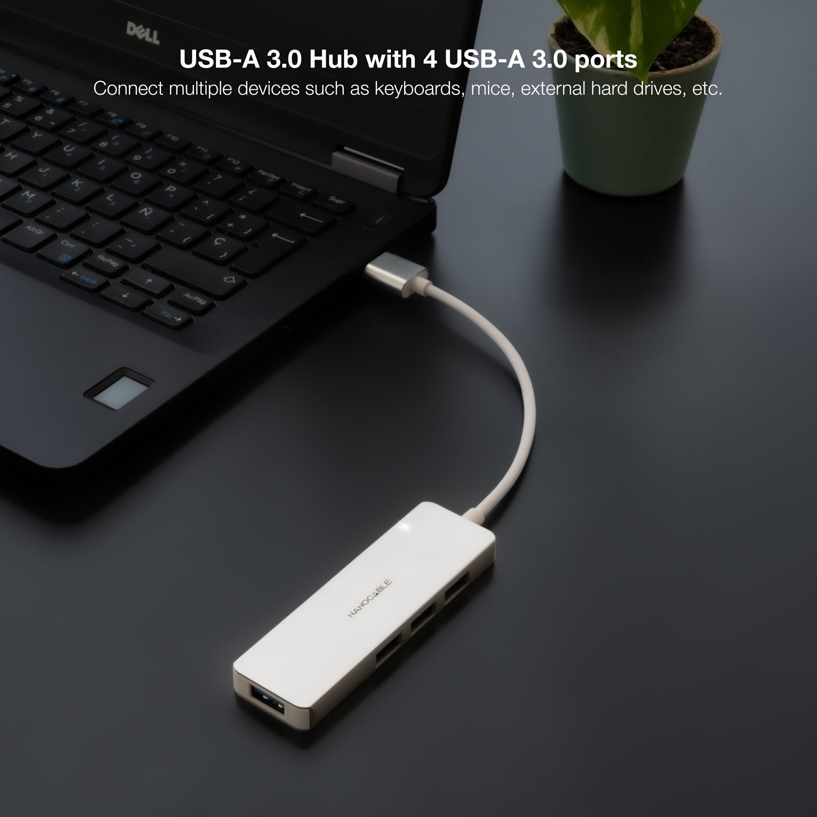 EAN 8433281015517 - Nanocable 10.16.4602 base para portátil y replicador de puertos Alámbrico USB 3.2 Gen 1 (3.1 Gen 1) Type- imagen 3