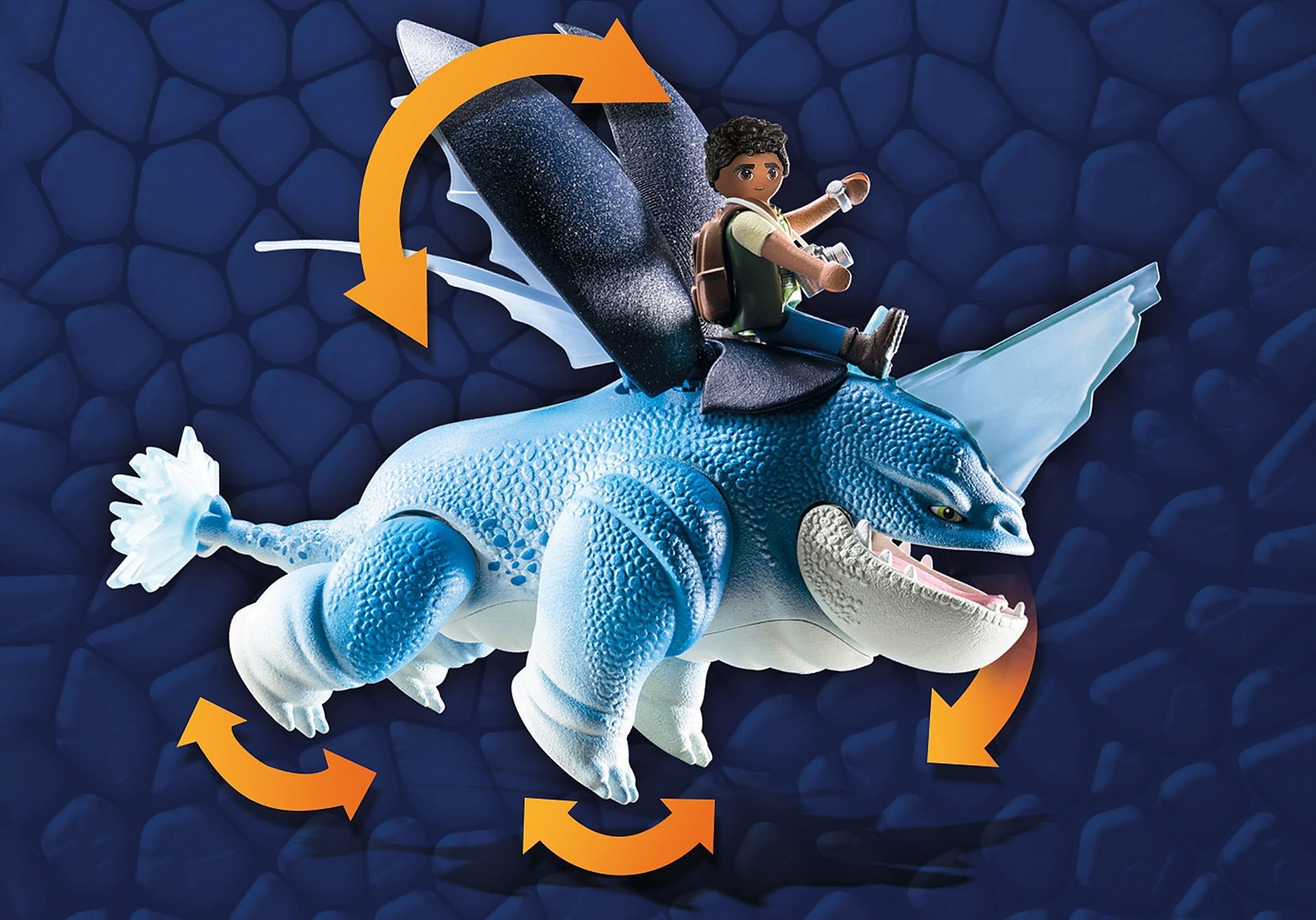 Playmobil 71082 Dragons: The Nine Realms - Plowhorn & D''Angelo, Konmruktionsspielzeug 71082
