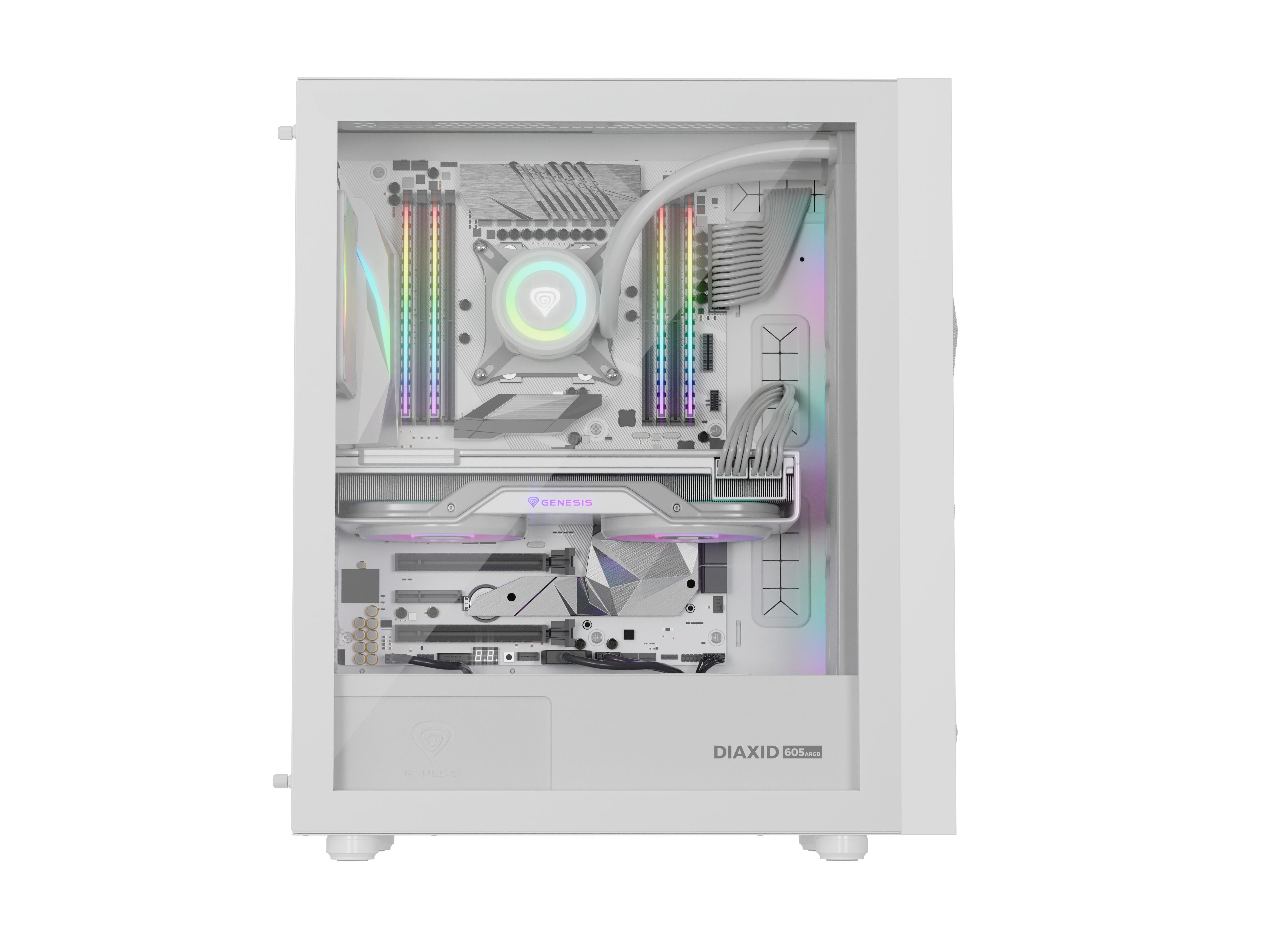 EAN 5901969444544 - GENESIS Diaxid 605 ARGB Midi Tower Blanco imagen 15