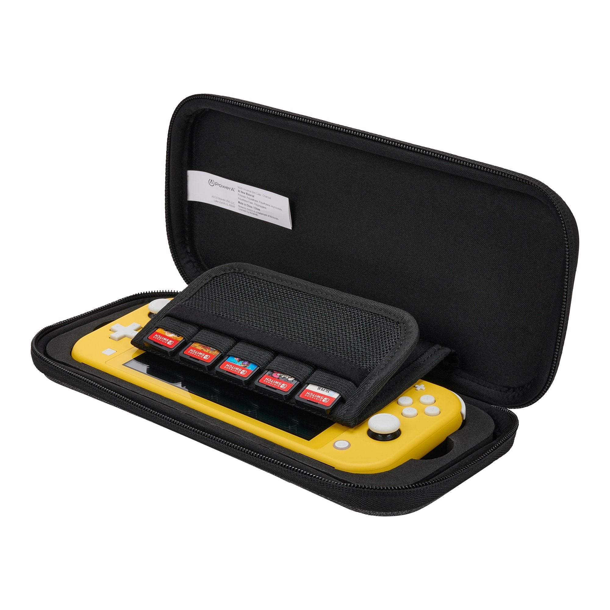 Powera 1522651-01 Funda Para Consola Portátil Funda Protectora Rígida Nintendo Carbón Vegetal