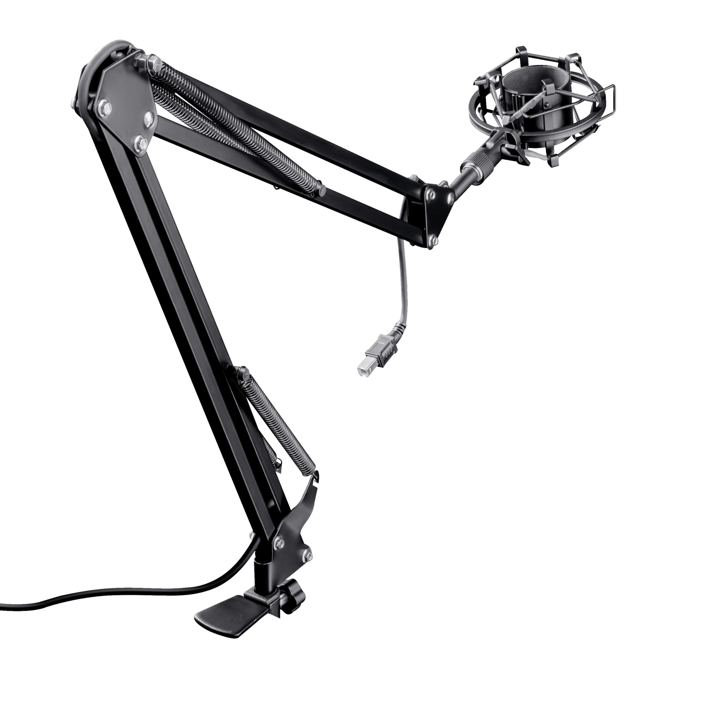 Brazo Ajustable Trust Gxt 253 Emita Arm Para Microfonos Con Adaptador 5/8 Cable 290cm Usb 22563