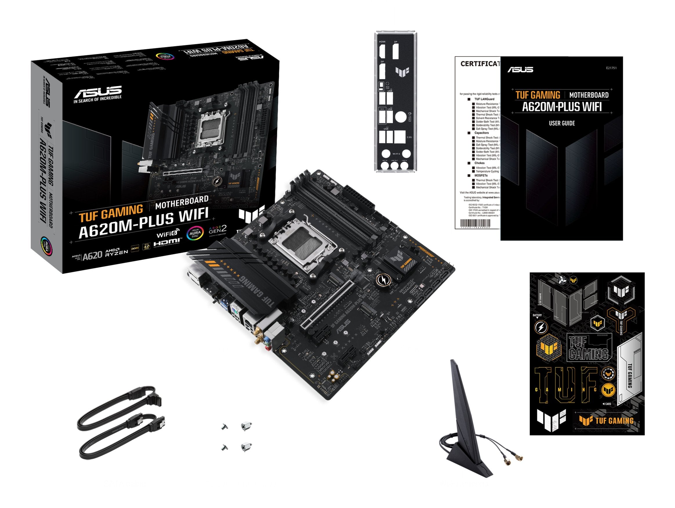 EAN 4711387164266 - ASUS TUF GAMING A620M-PLUS WIFI AMD A620 Zócalo AM5 micro ATX imagen 10