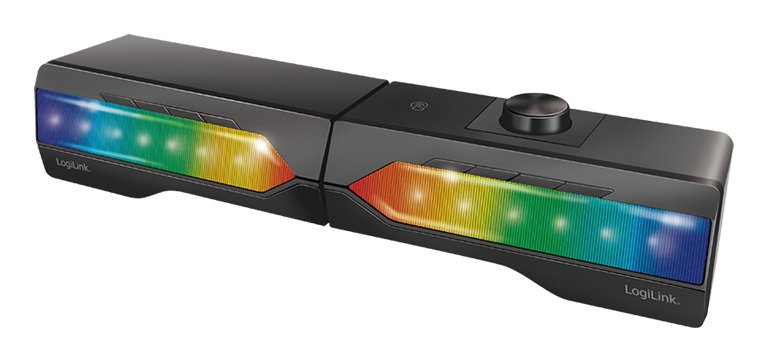 Barra De Sonido Móvil Con Luz De Fiesta, Sistema De Sonido Para Juegos 2 En 1 Logilink