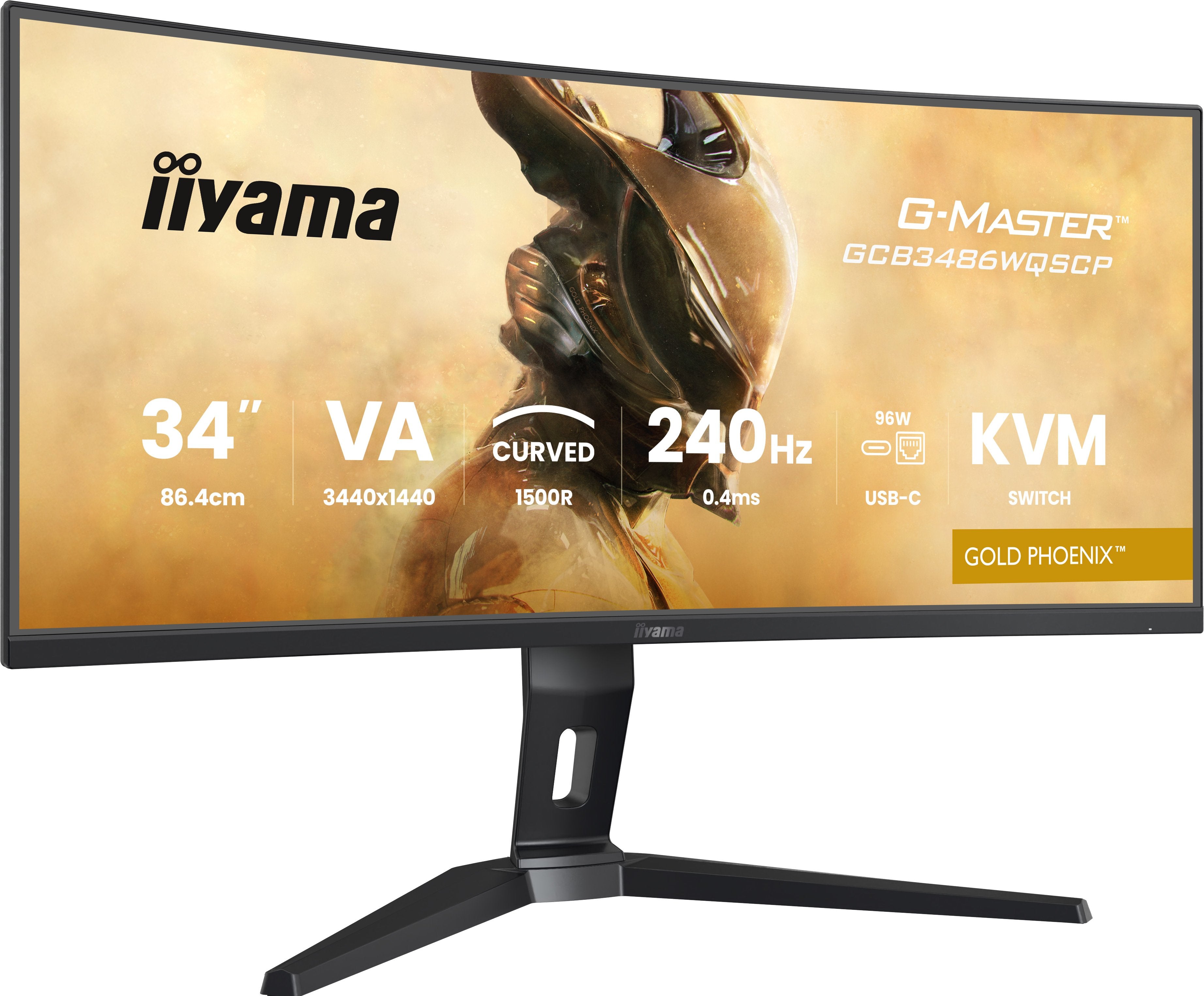 EAN 4948570125173 - iiyama G-MASTER GCB3486WQSCP-B1 pantalla para PC 86,4 cm (34") 3440 x 1440 Pixeles UltraWide Quad HD Negr imagen 1