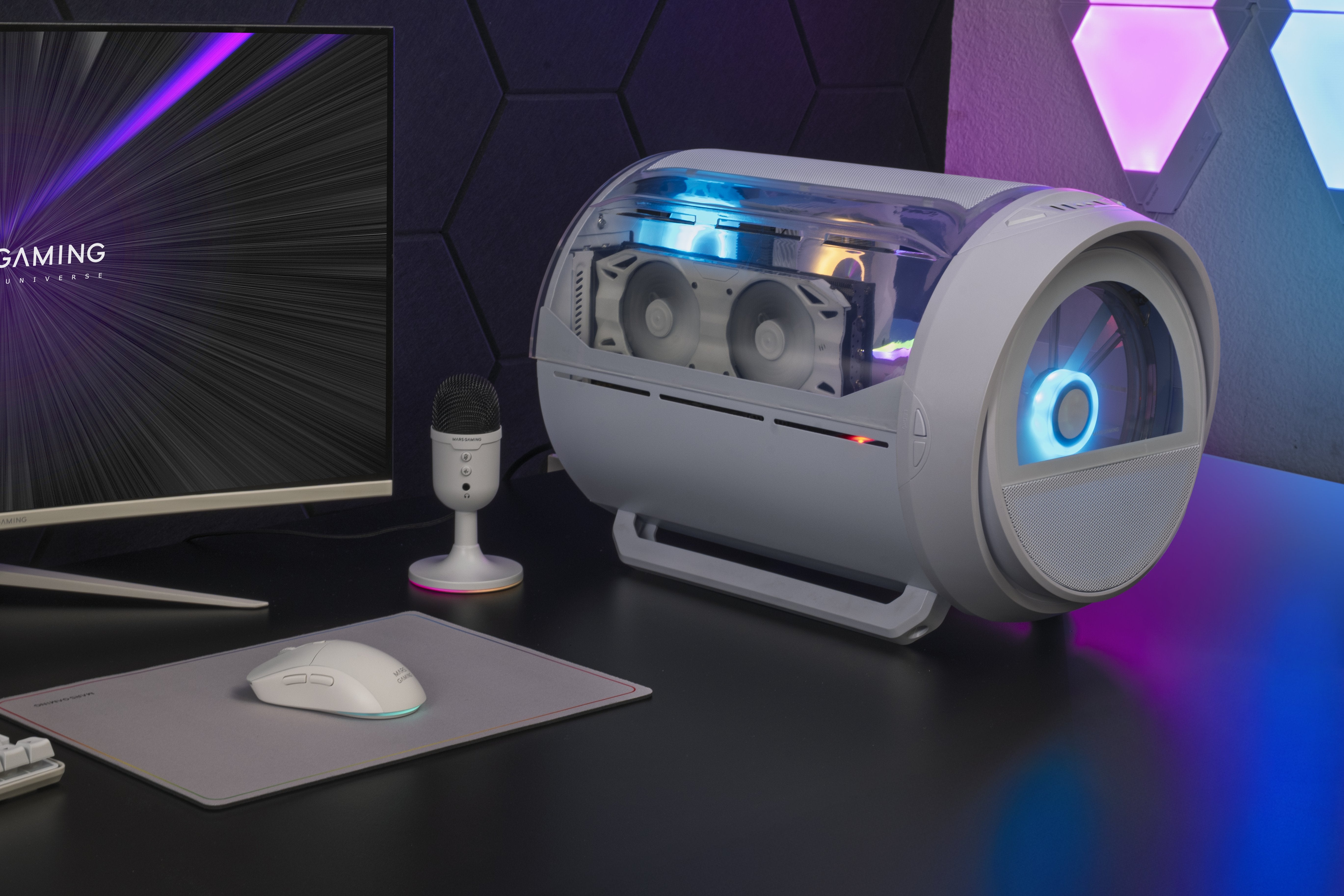 EAN 8435693111580 - Mars Gaming MC-CYLONW Mini Tower Blanco imagen 15